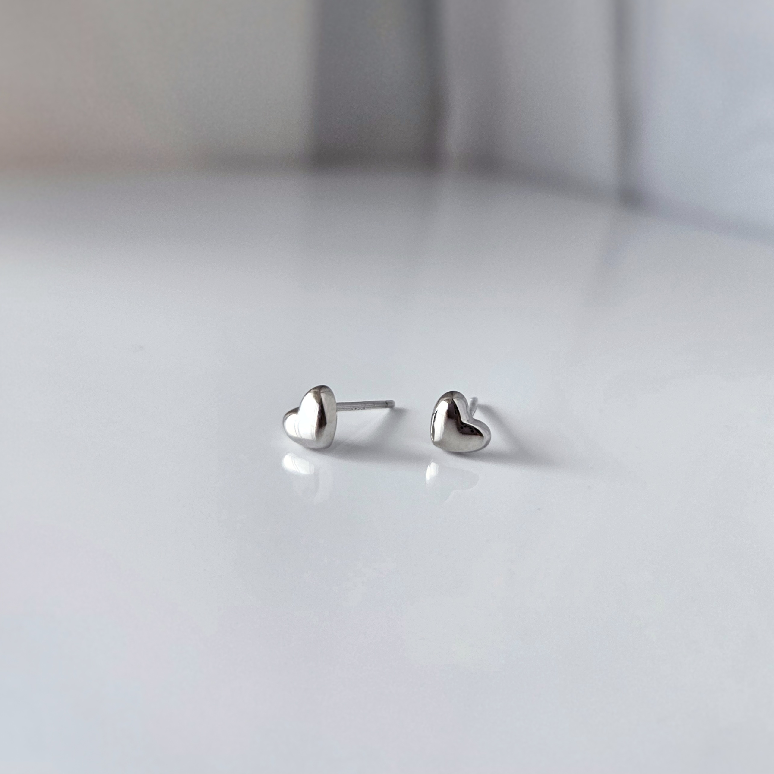 'Heart silver' auskarai | 925 sidabras 