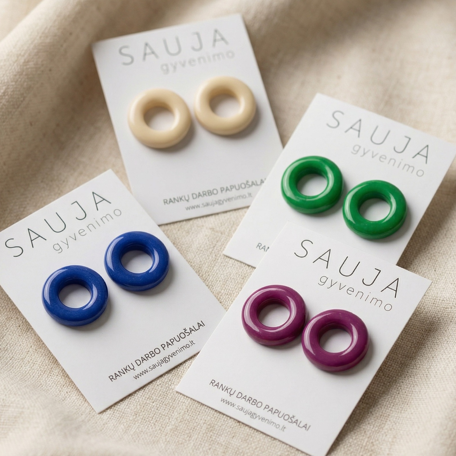 'Color donut' auskarai