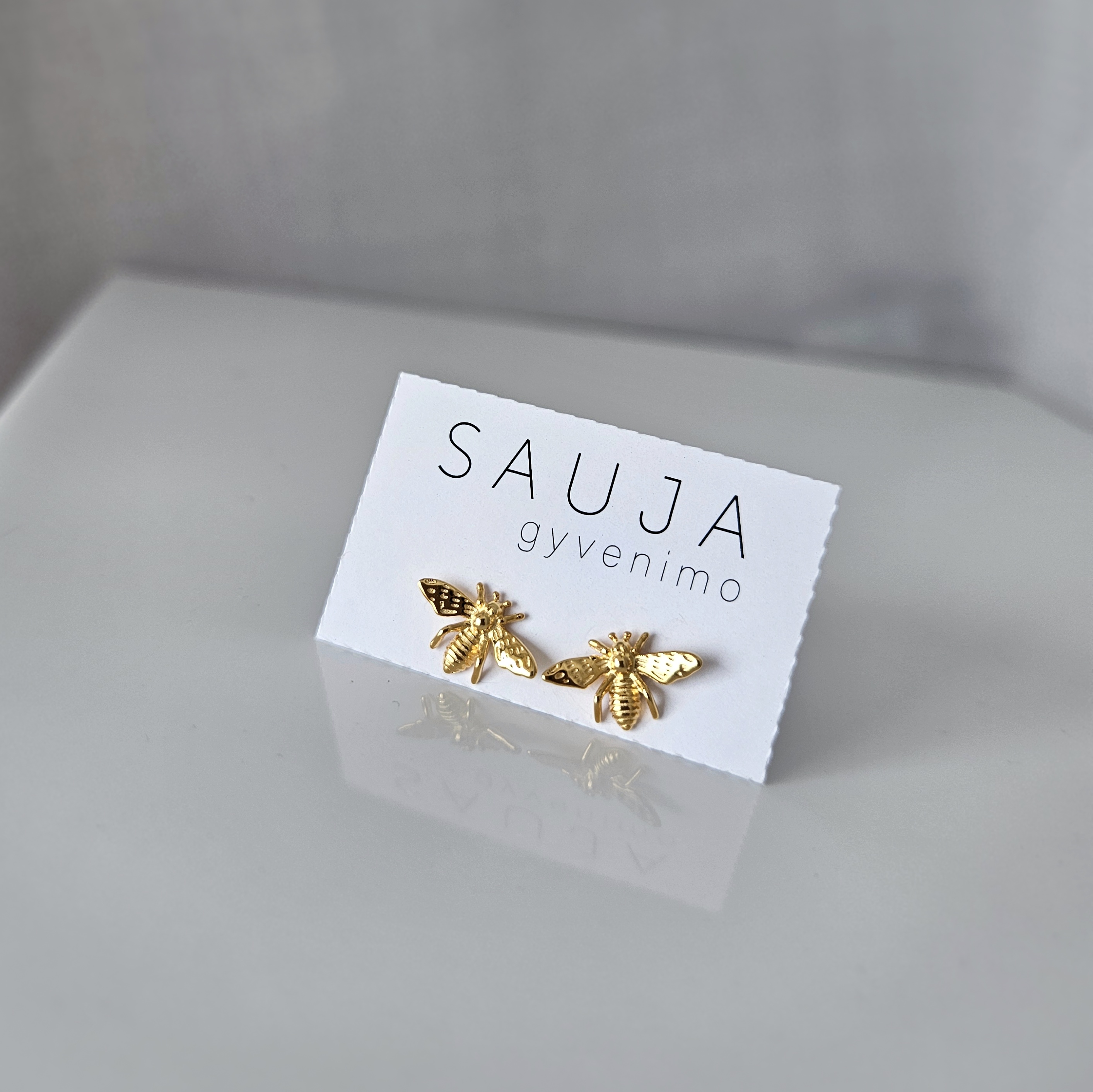 'Bee' auskarai | 925 sidabras 