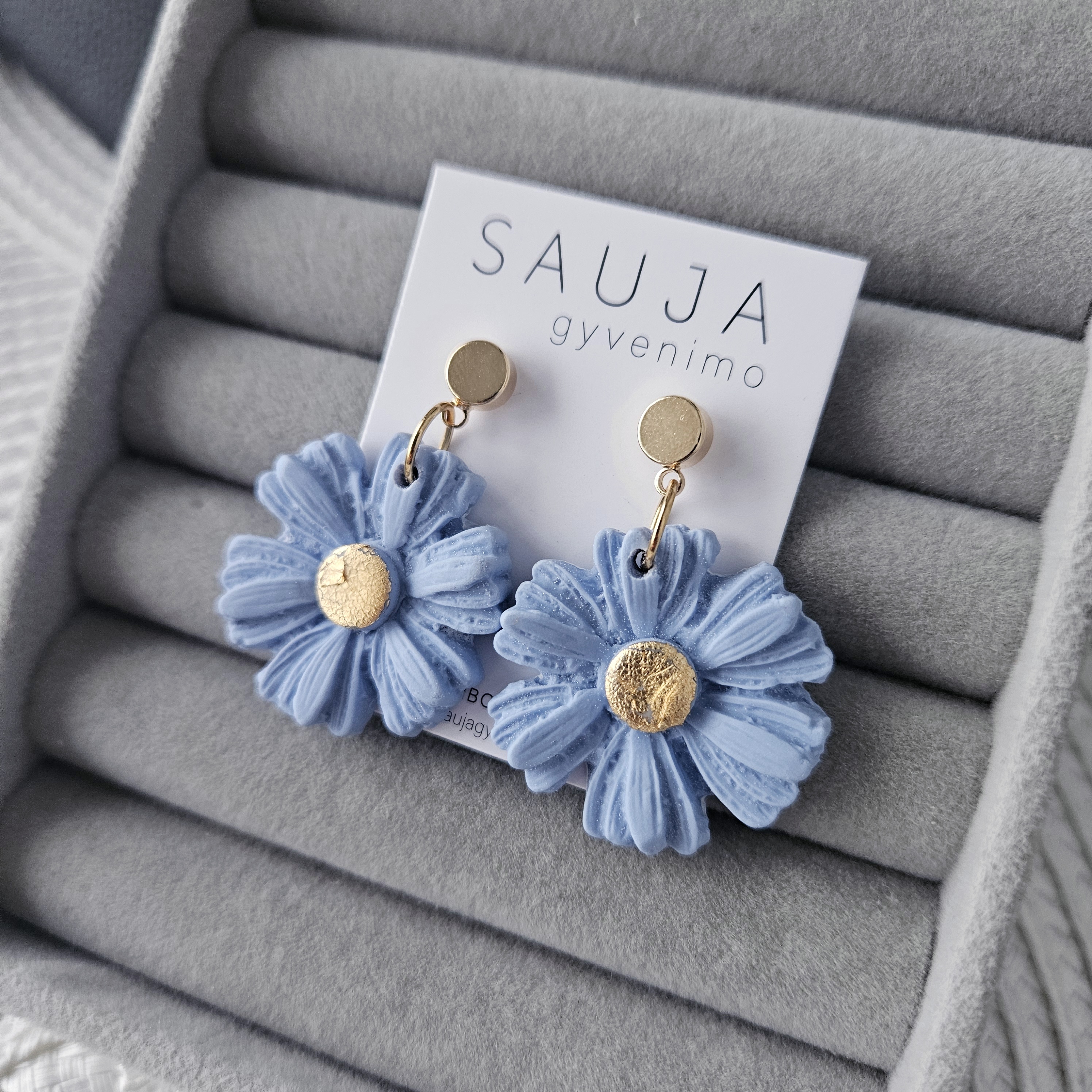 'Gold flower' auskarai