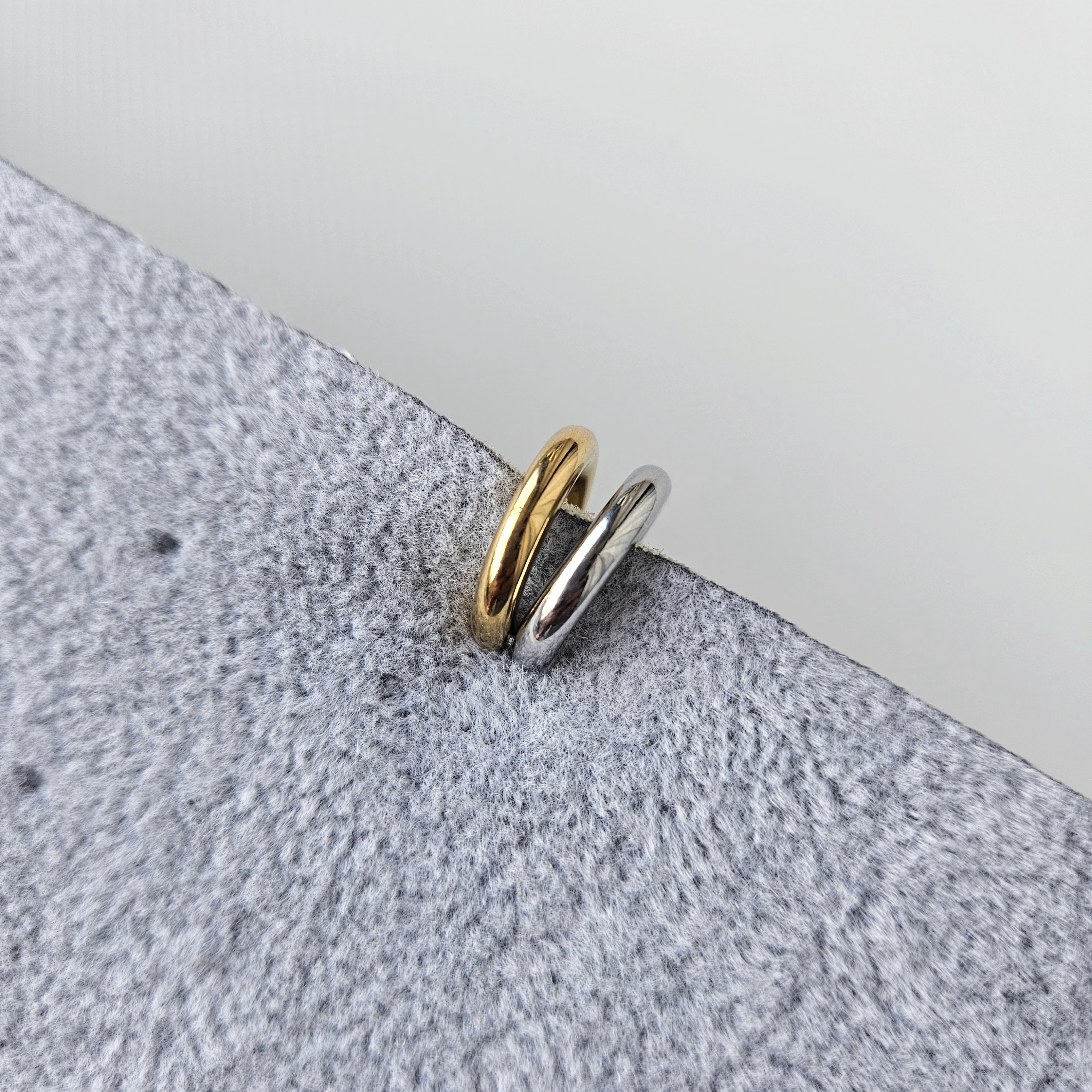 'Steel/gold' cuff
