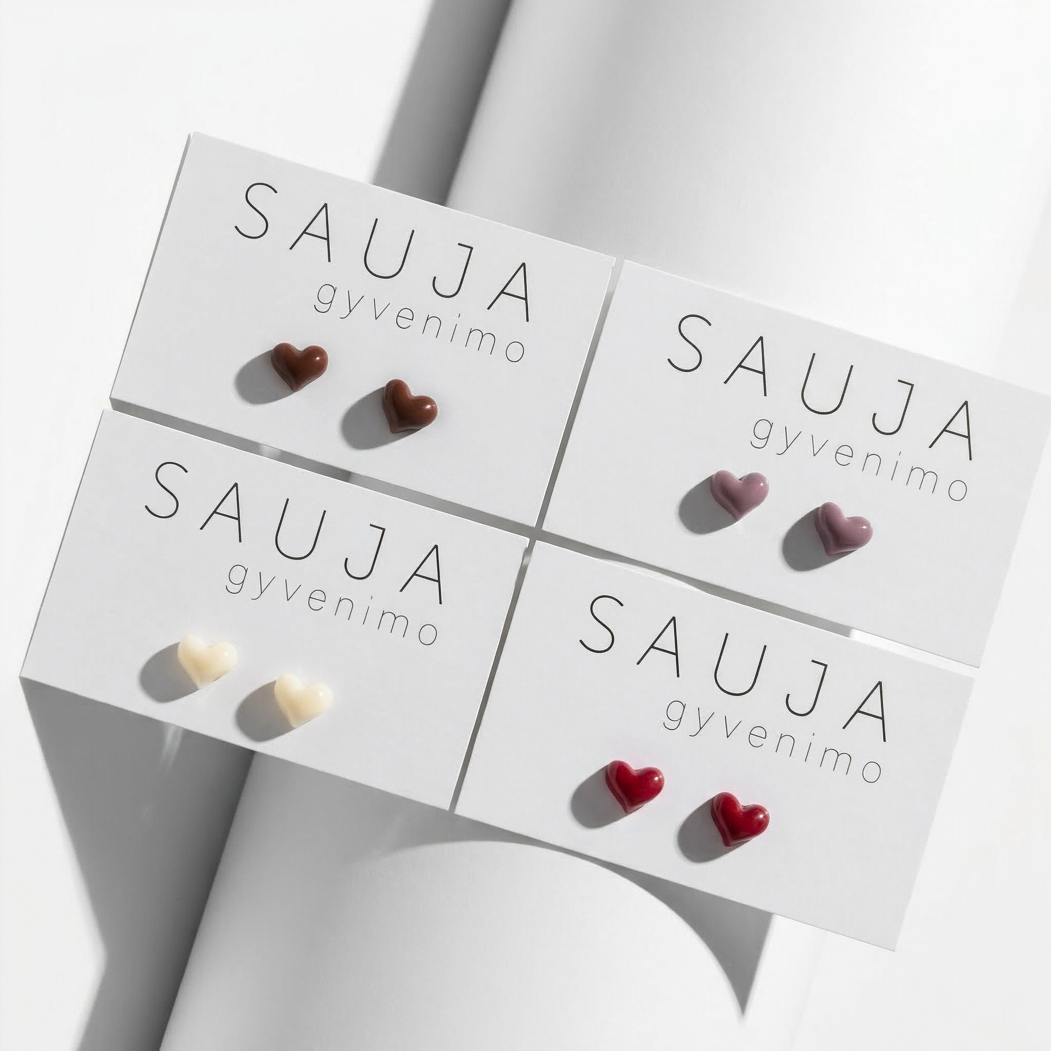 'Mikro heart' auskarai