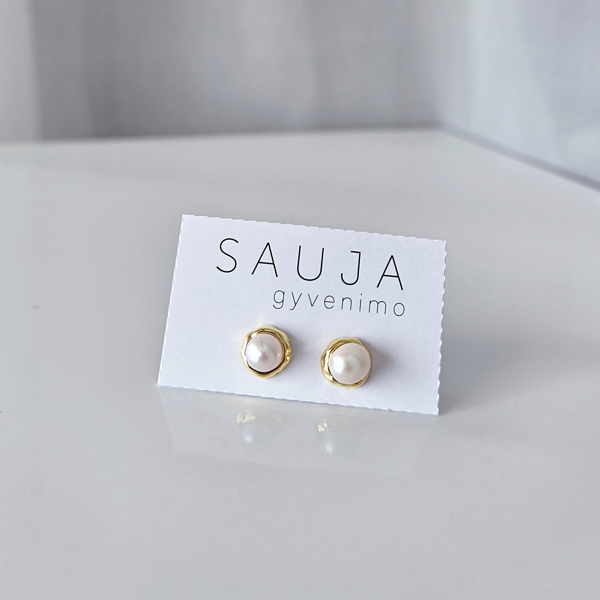 'Pearl' auskarai | 925 sidabras 