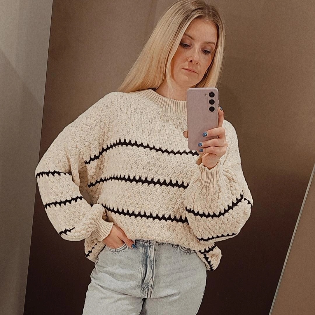 Akrilinis BEIGE megztinis