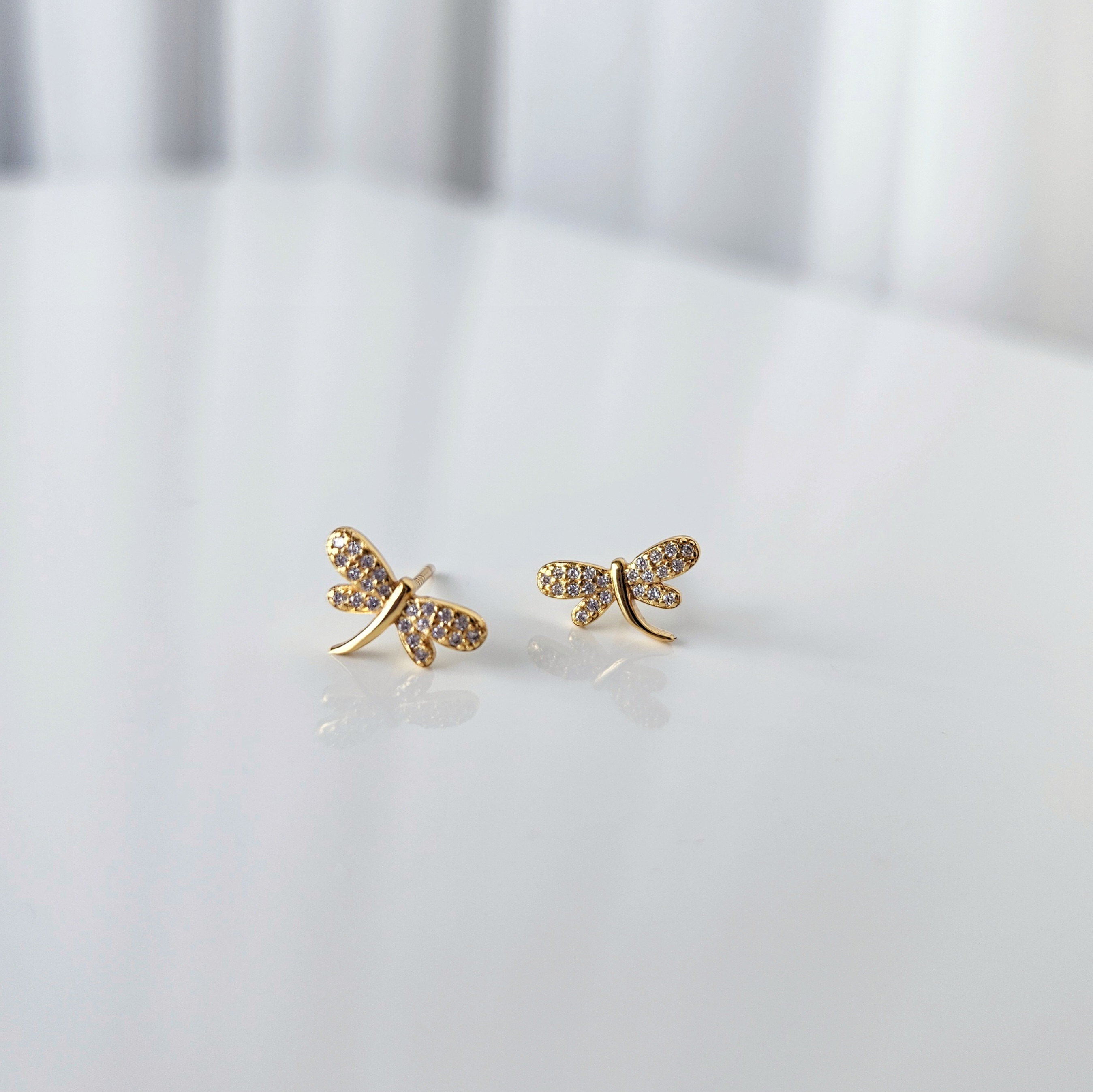'Dragonfly' auskarai | 925 sidabras 