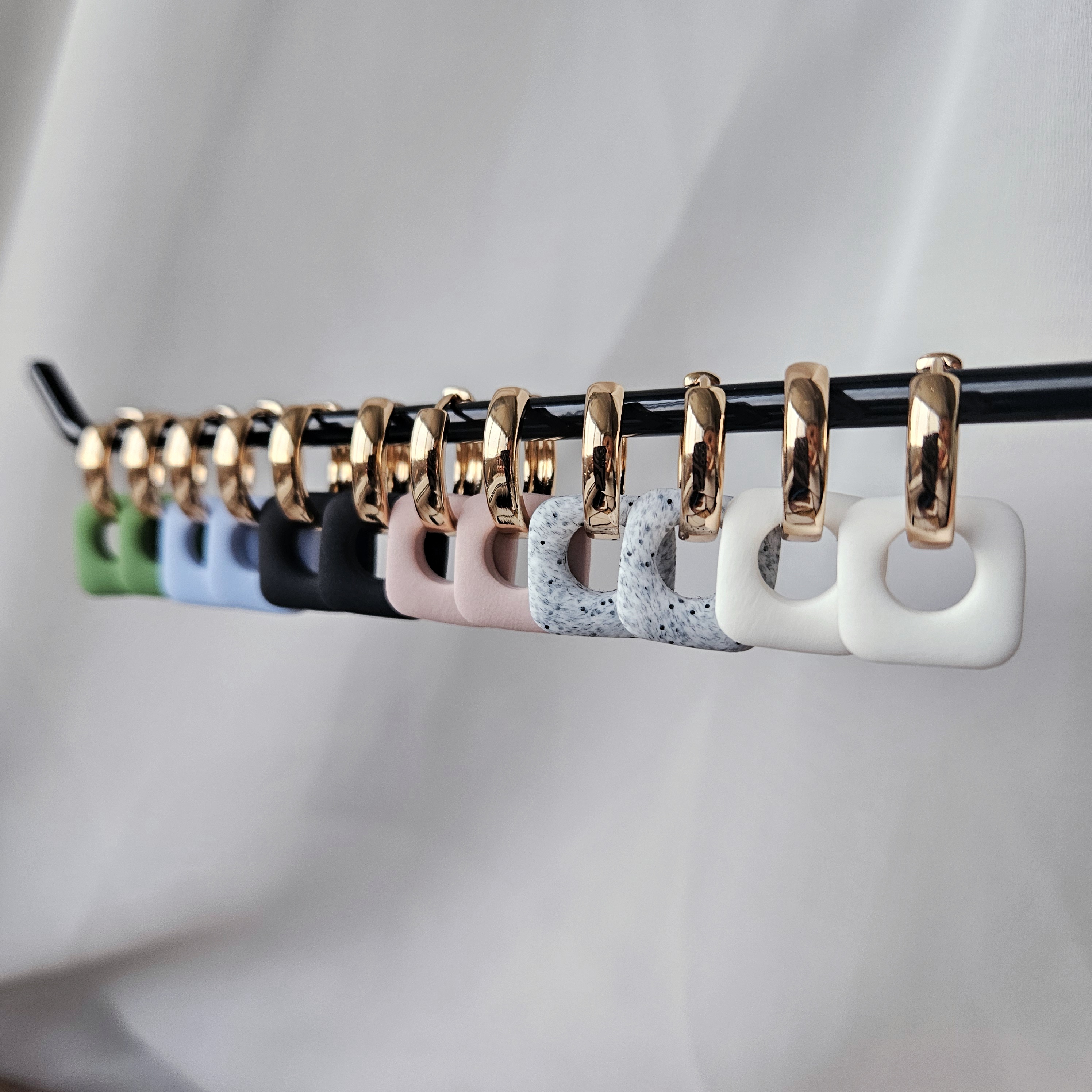 'Square' auskarų pakabukai