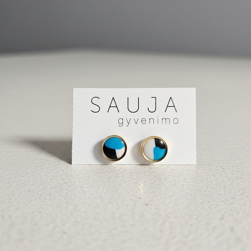 Mixed color auskarai