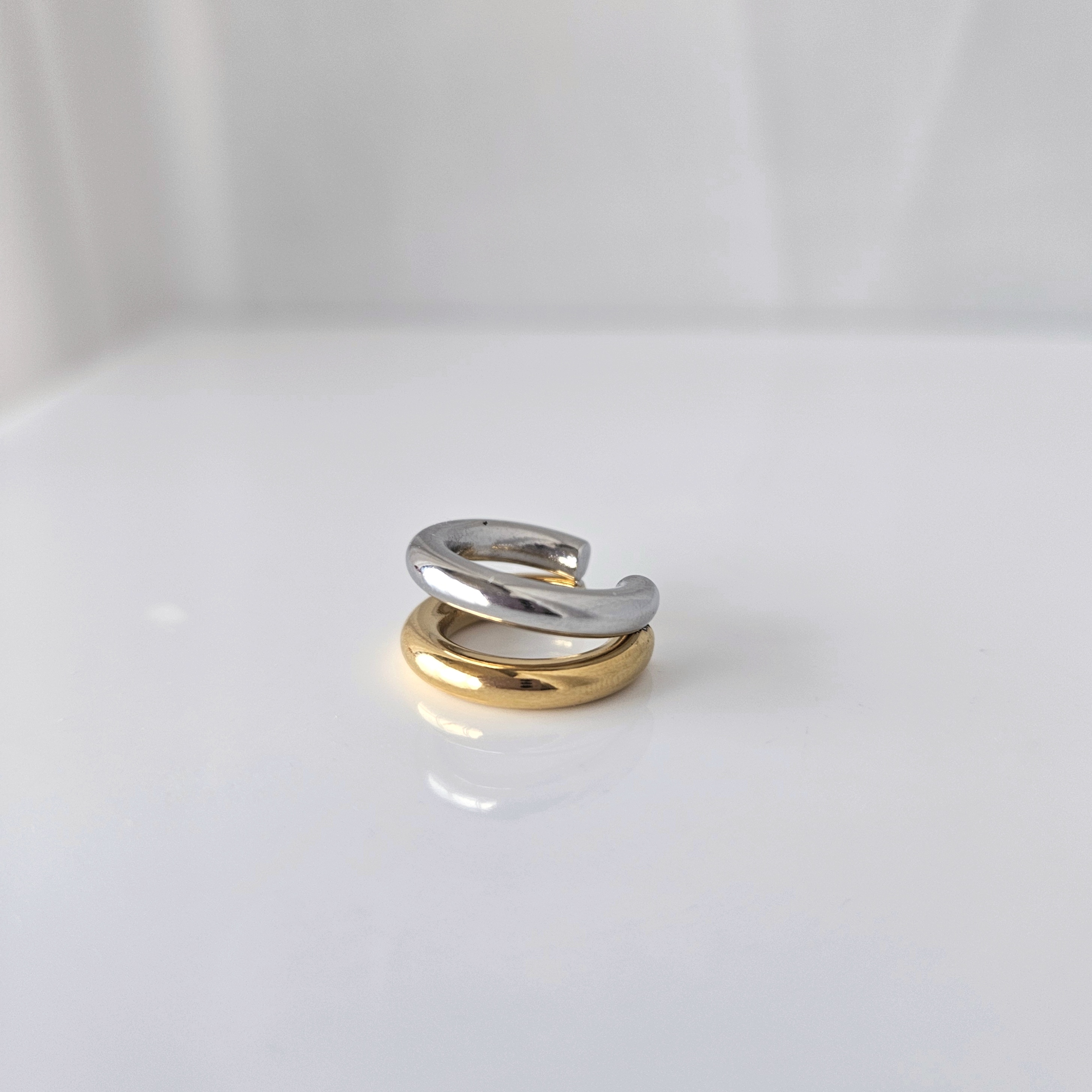'Steel/gold' cuff