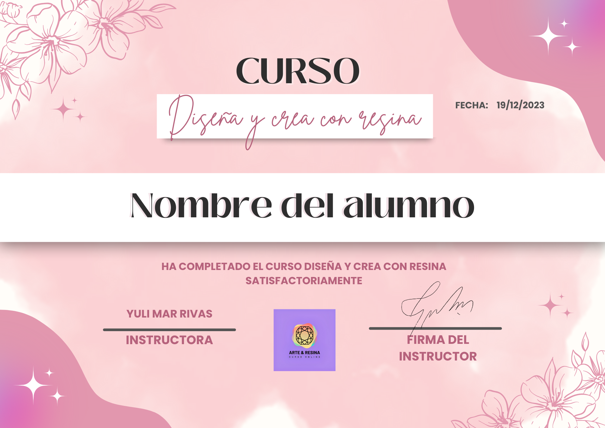 Course Certificate: Design and Create with Resin