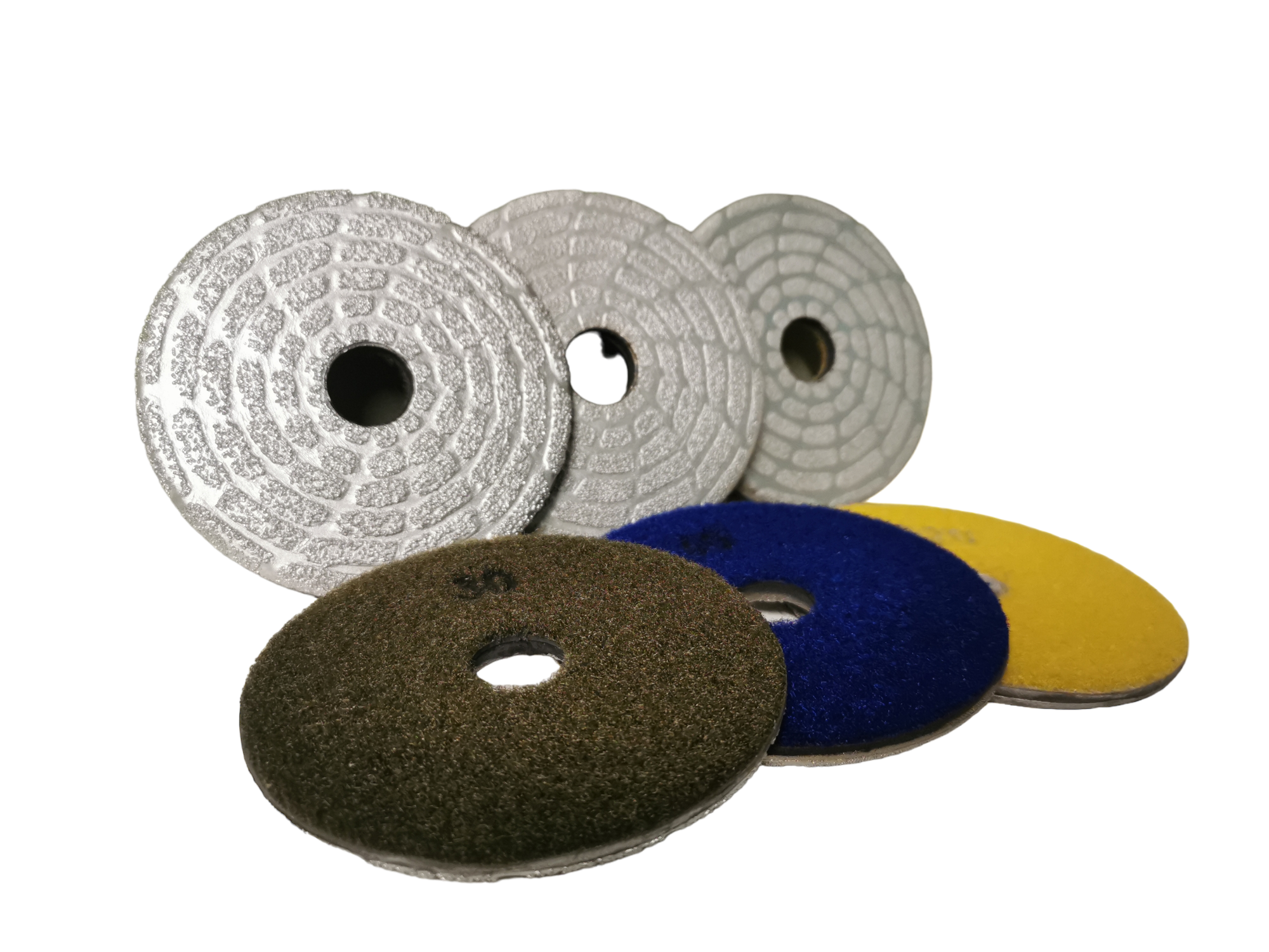 Pad à poncer et polir à velcro matière brasée