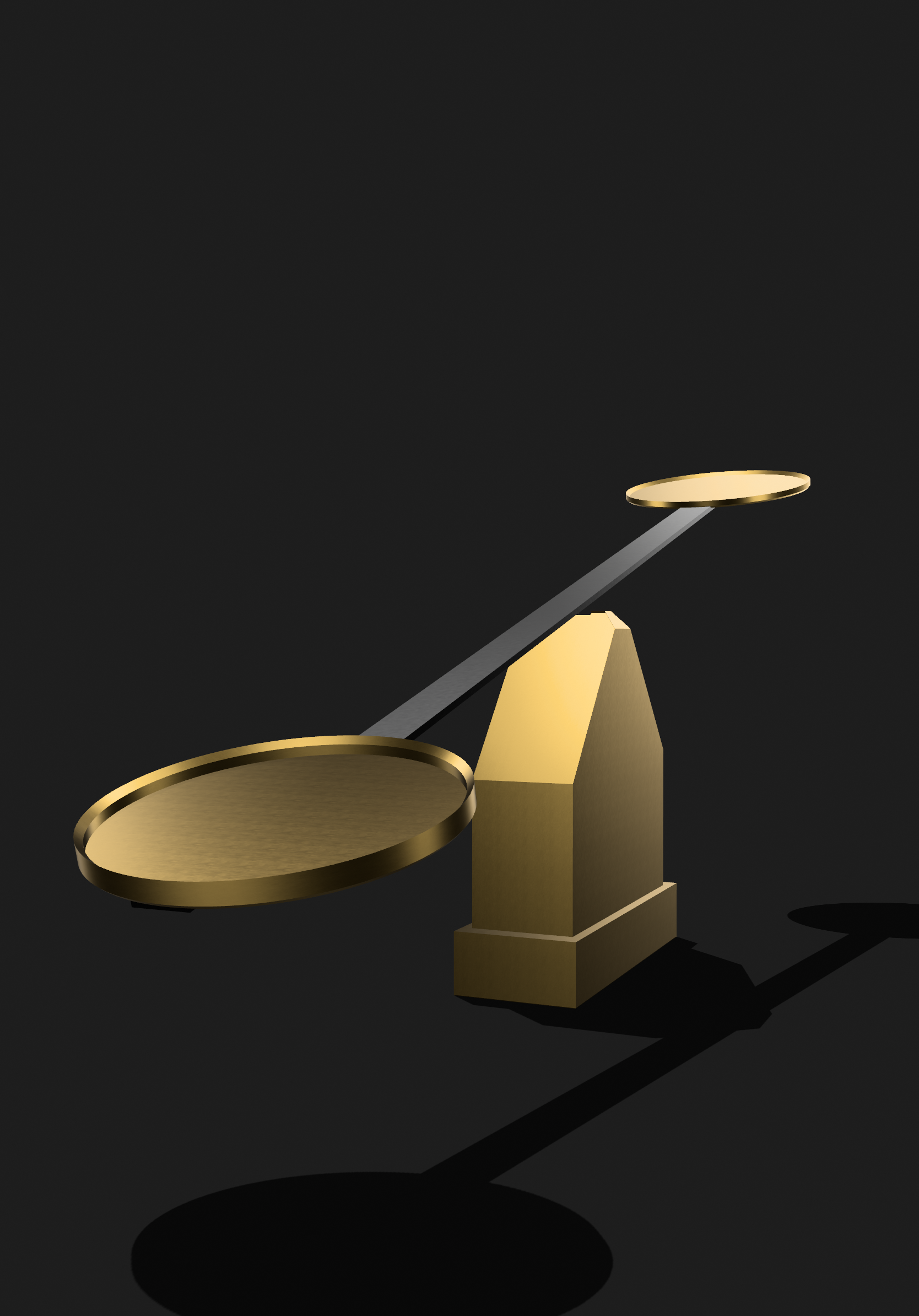 Gold Scale 3D Object