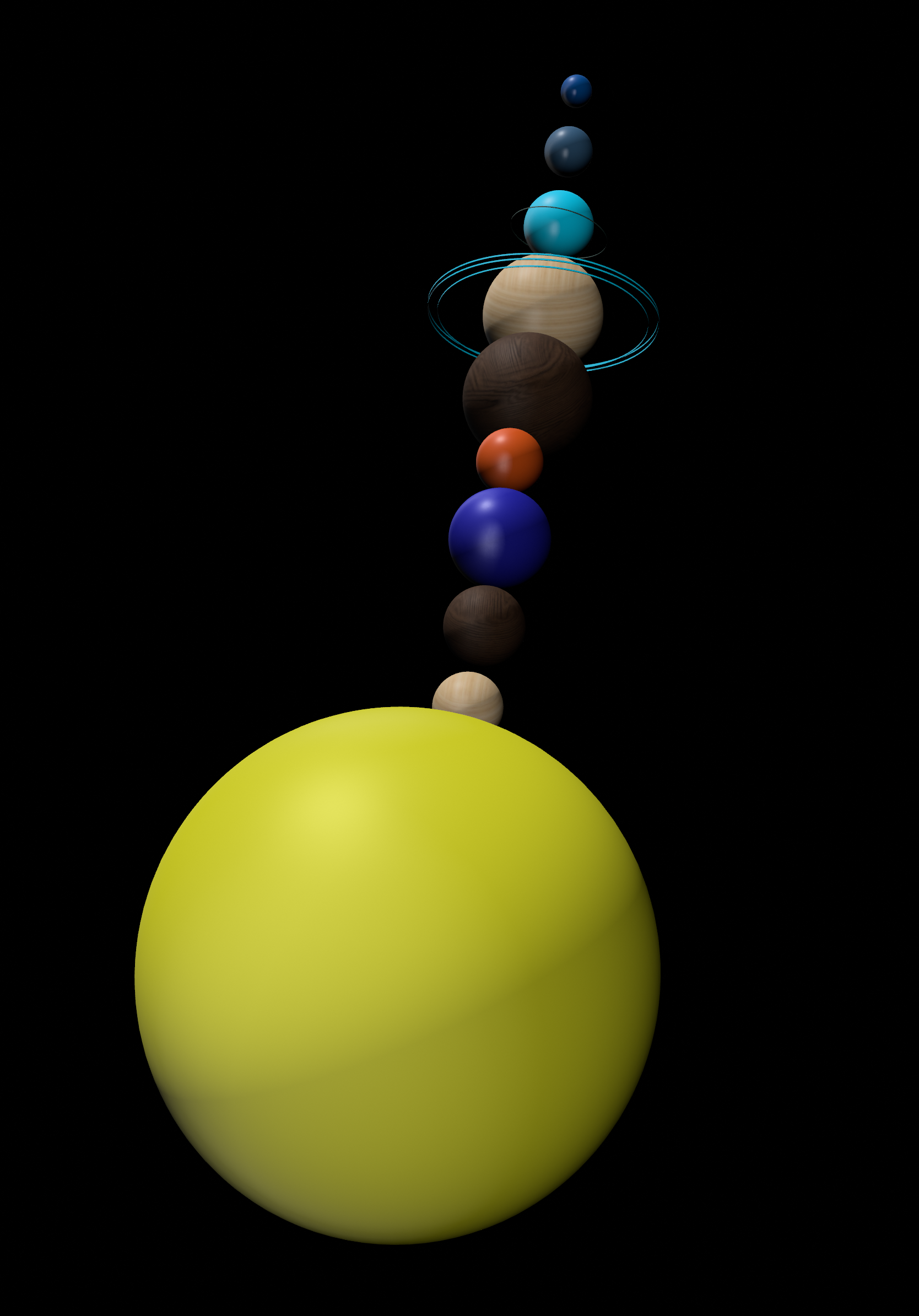 Solar System 3D Object