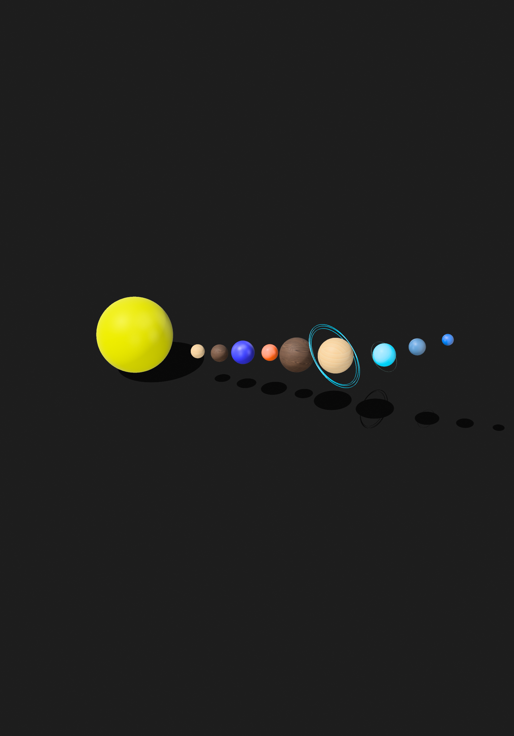 Solar System 3D Object