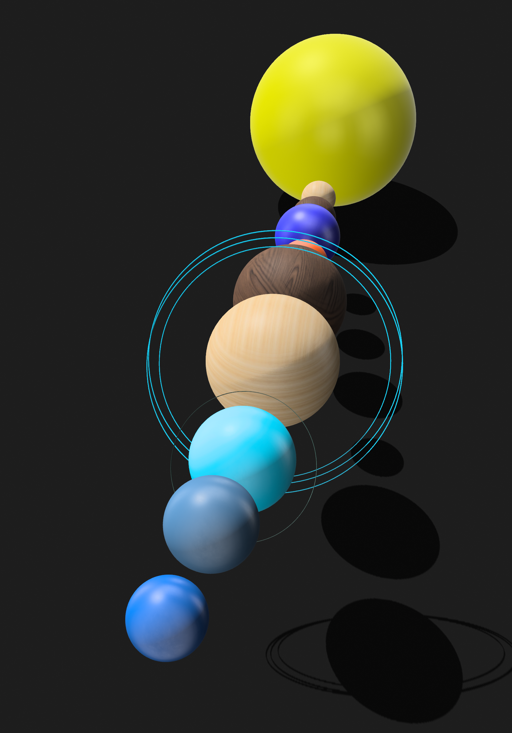 Solar System 3D Object