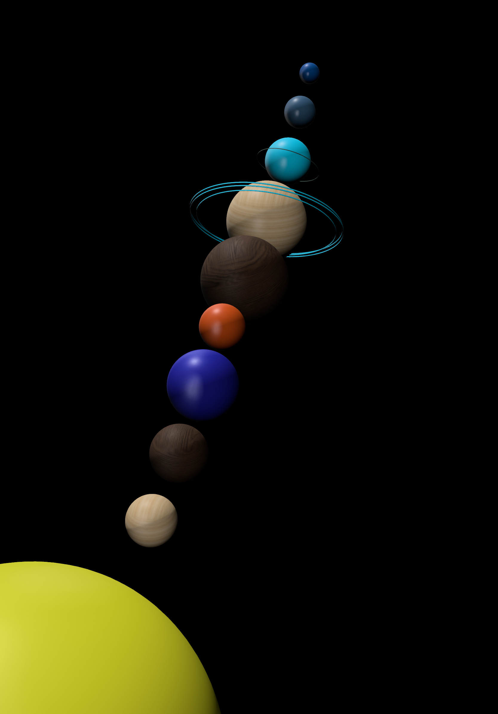 Solar System 3D Object