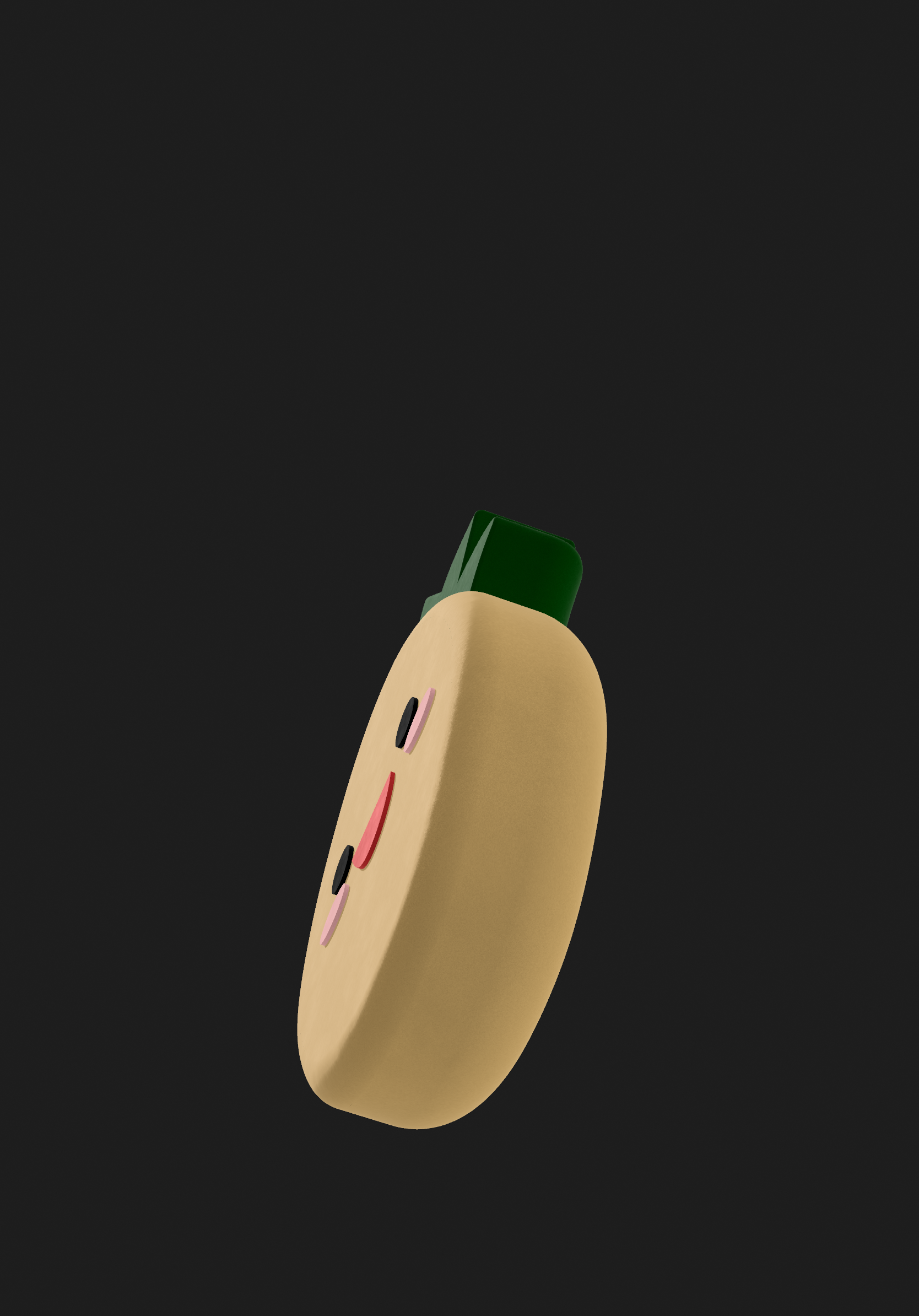 Pineapple Kawaii 3D Object