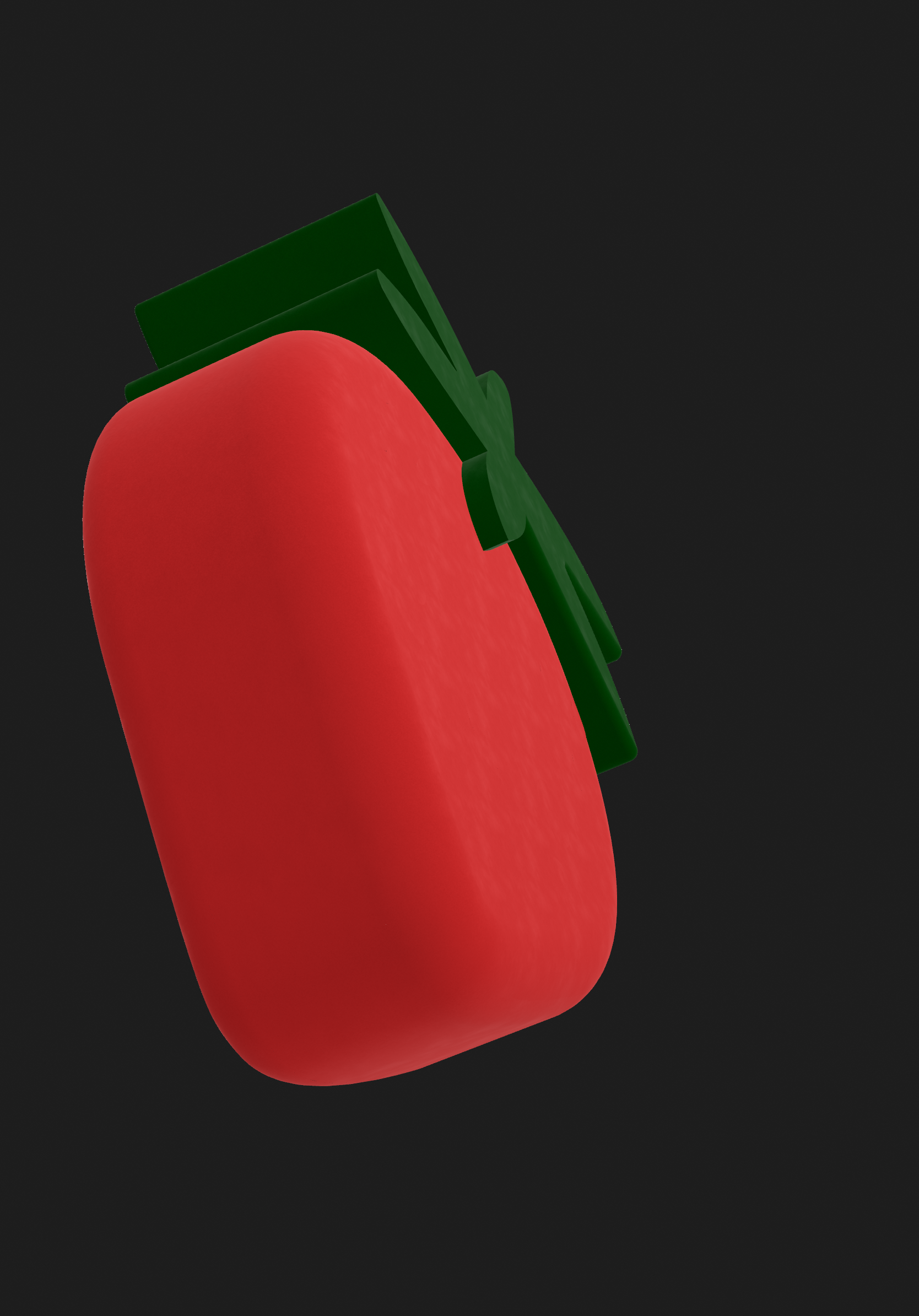Strawberry Kawaii 3D Object