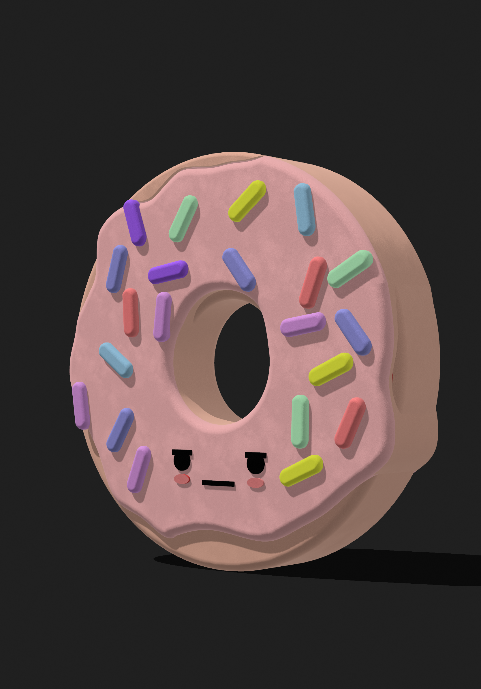 Donut Kawaii 3D Object