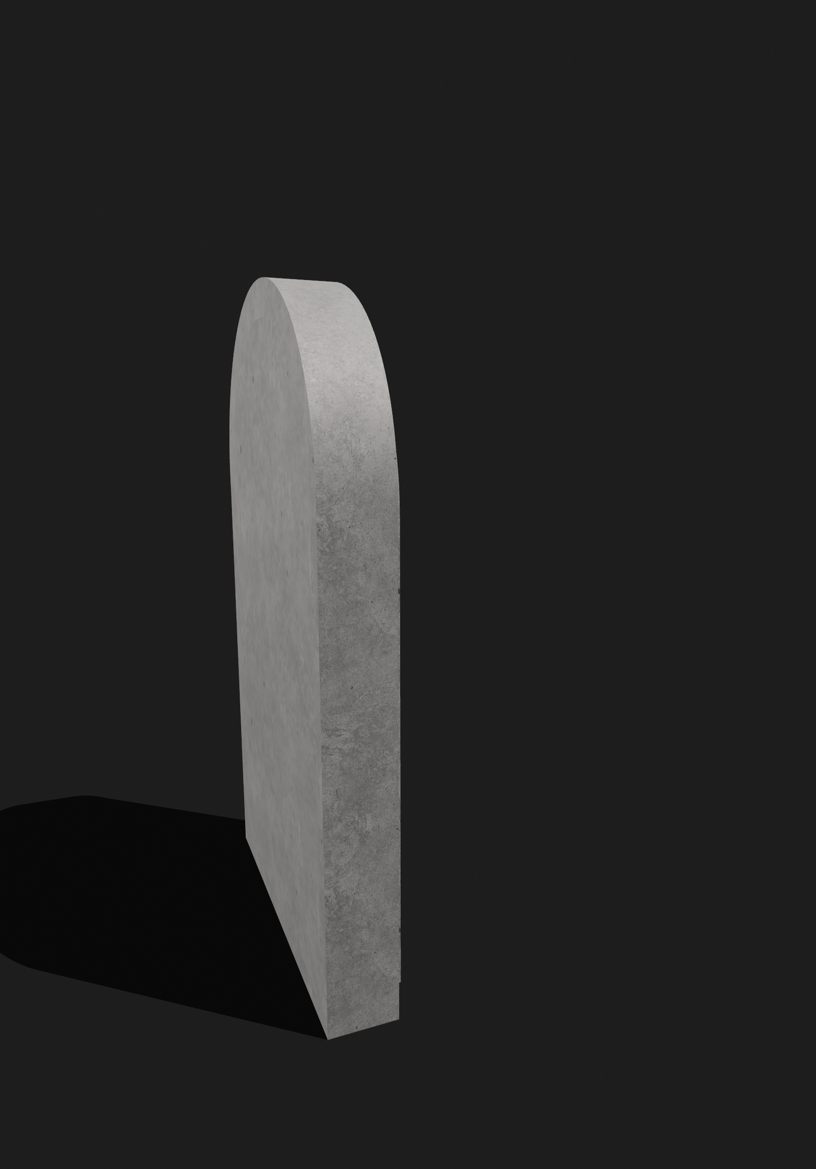 Virtual Reality 3D Object Tombstone Here Lies