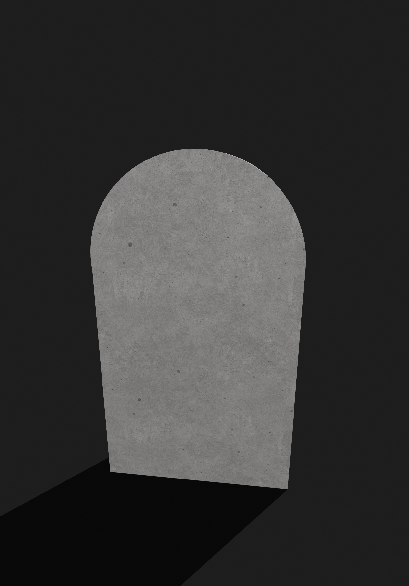 Virtual Reality 3D Object Tombstone Here Lies