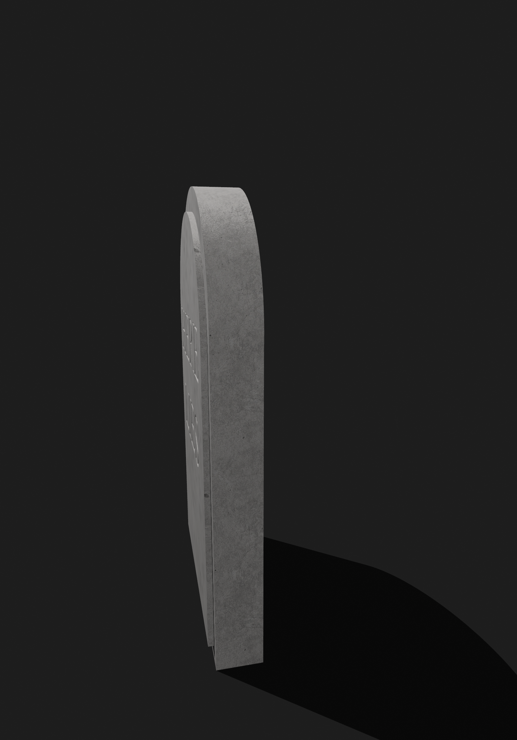 Virtual Reality 3D Object Tombstone Here Lies
