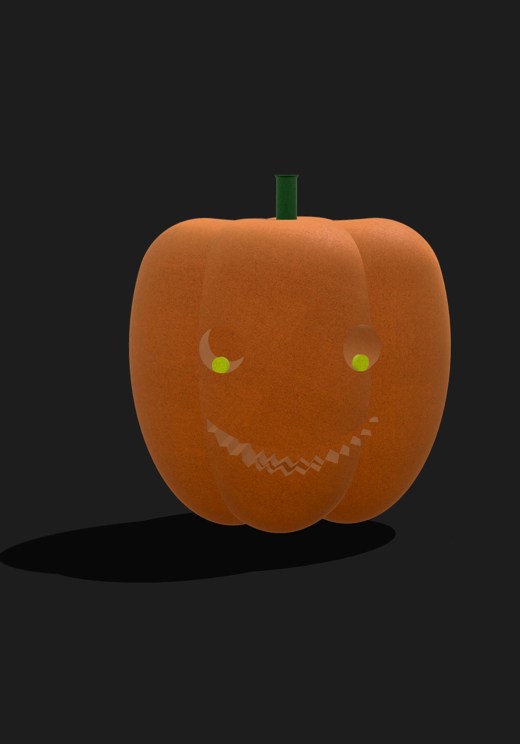 Virtual Reality 3D Pumpkin Object