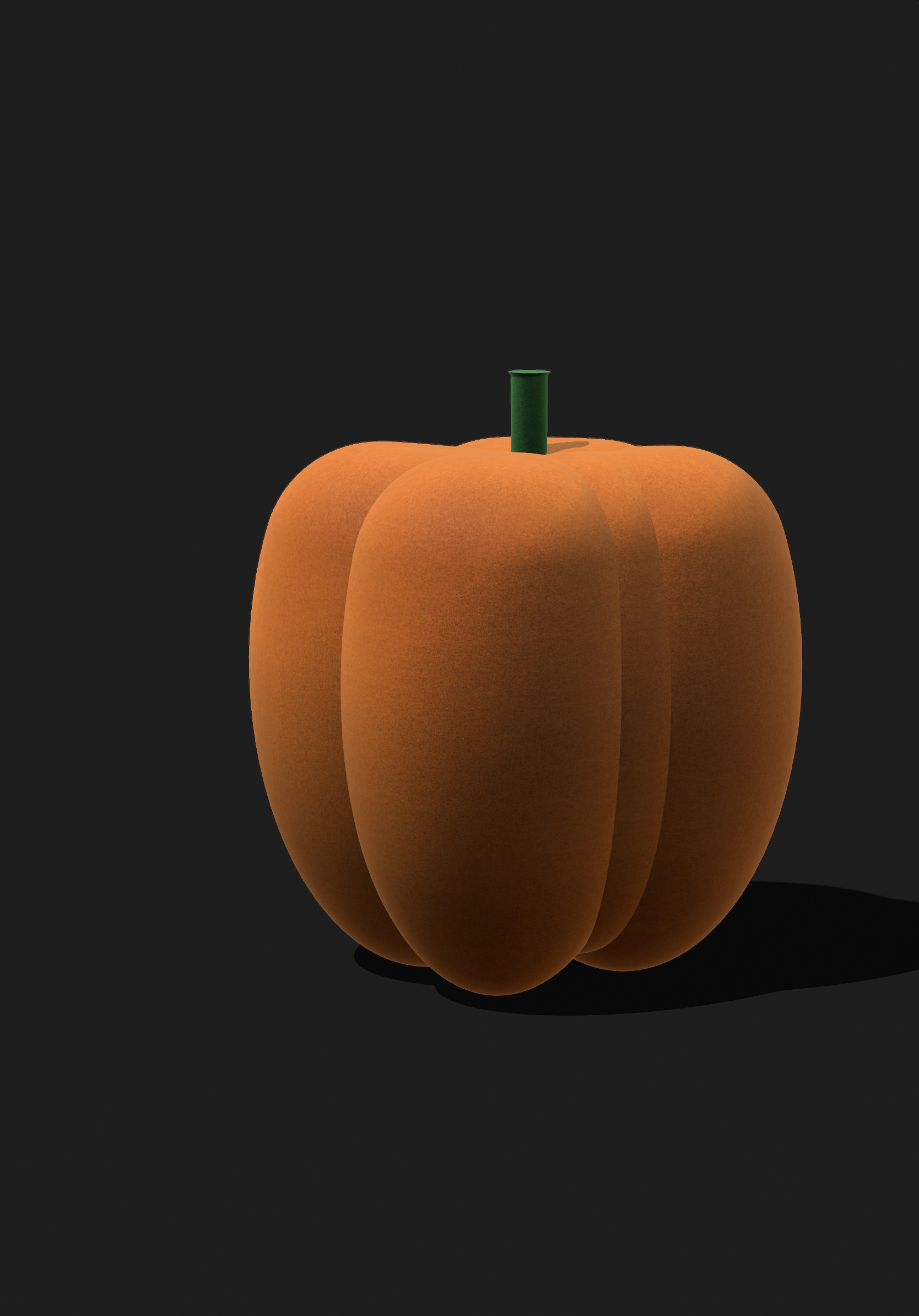 Virtual Reality 3D Pumpkin Object