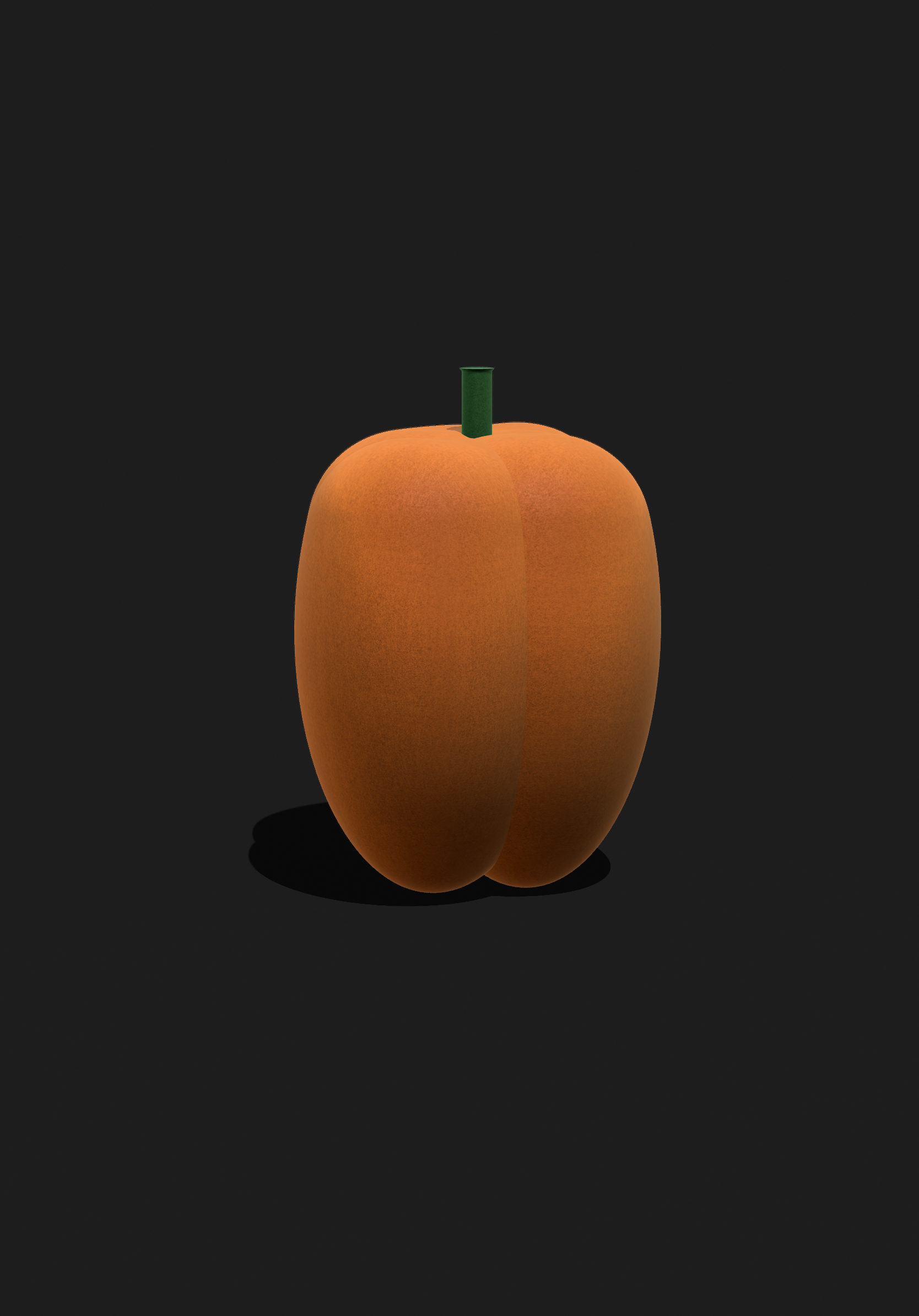 Virtual Reality 3D Pumpkin Object
