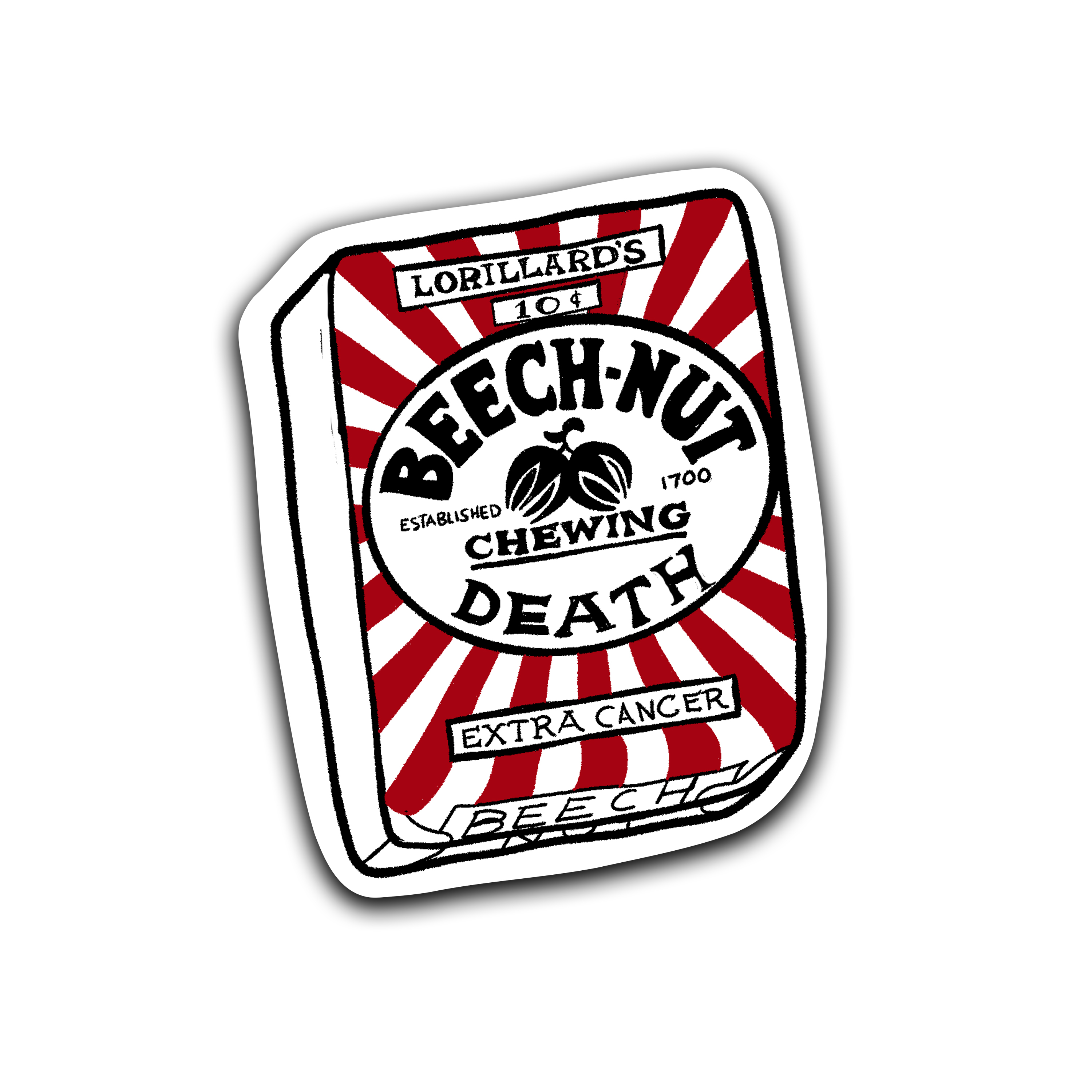 Beech-Nut Matte Vinyl Sticker
