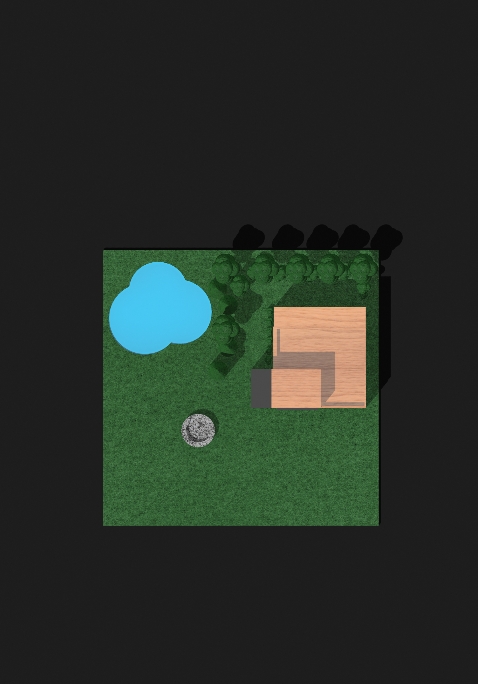 3D Outdoor Landscape Design Model