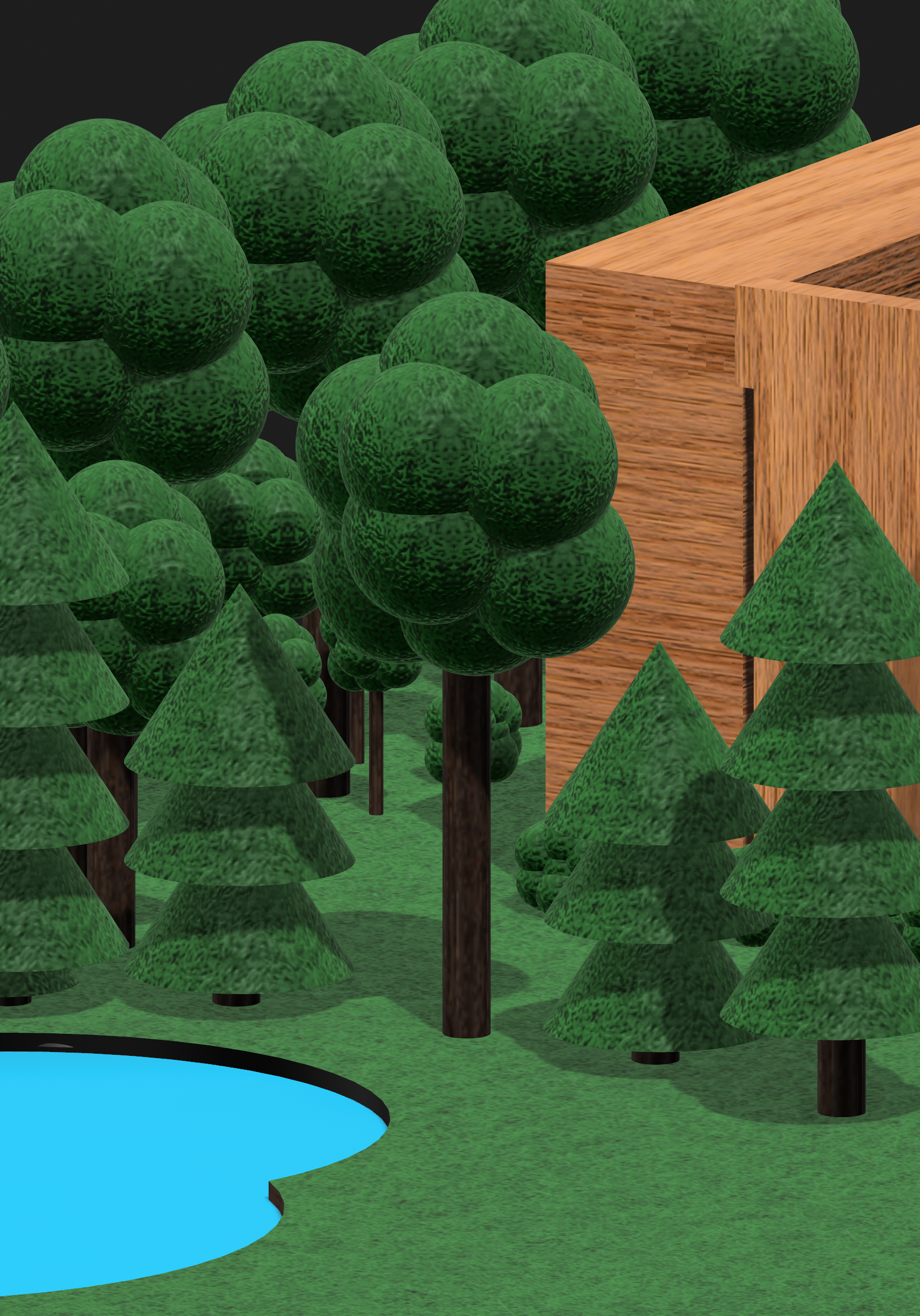 3D Outdoor Landscape Design Model