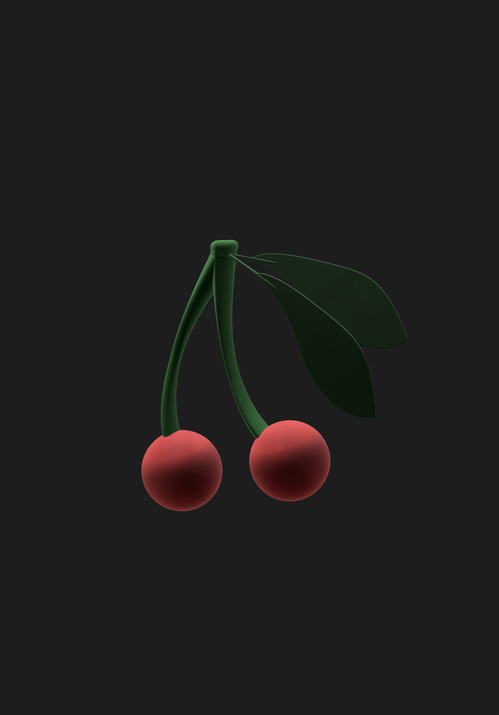 3D Virtual Cherries