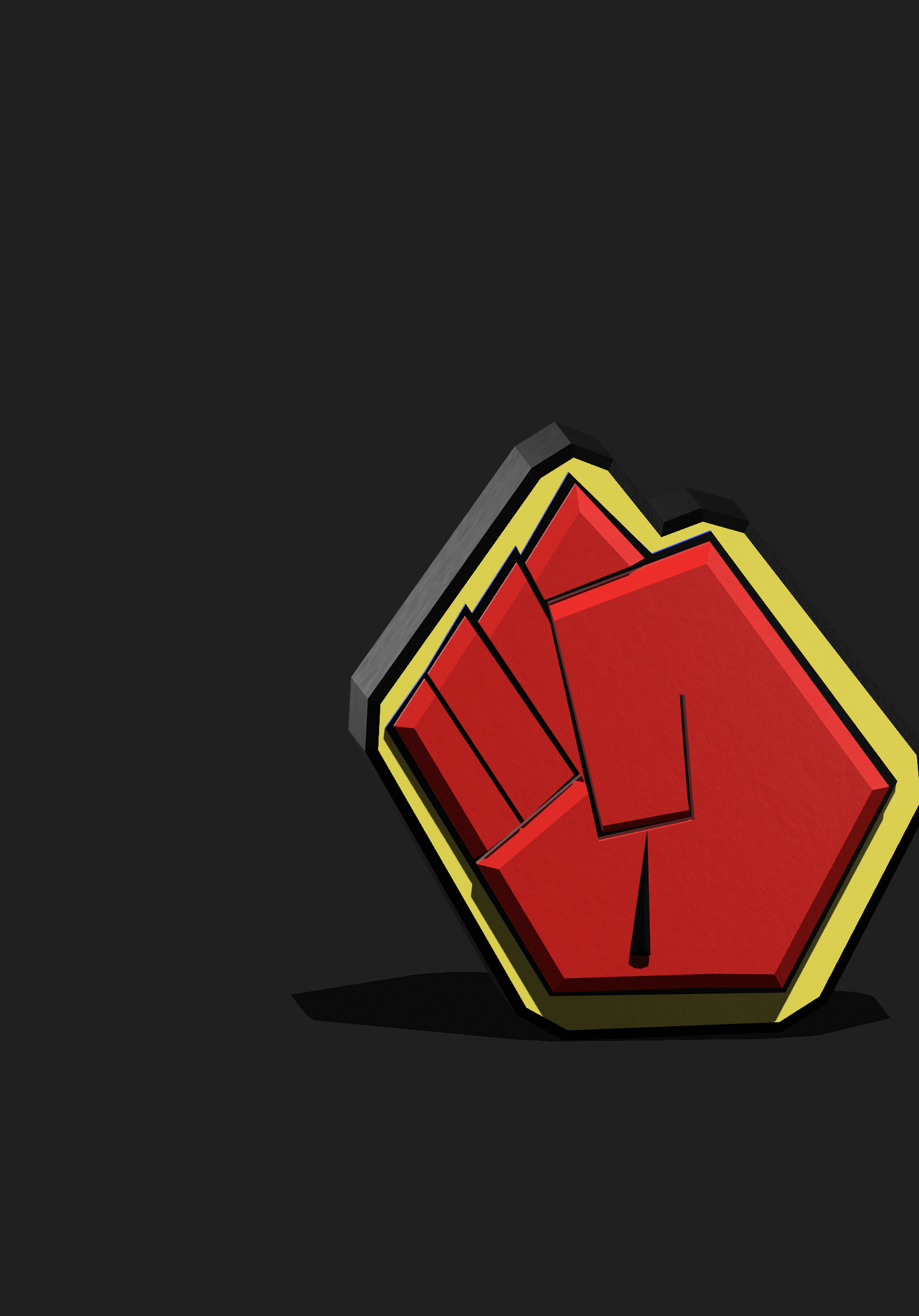 Superhero Fist 3D Virtual Metaverse Object