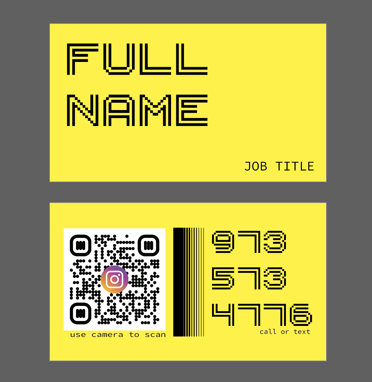 Pop Color Business Cards