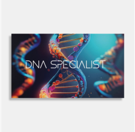 DNA Strand Genetics Lab Business Card
