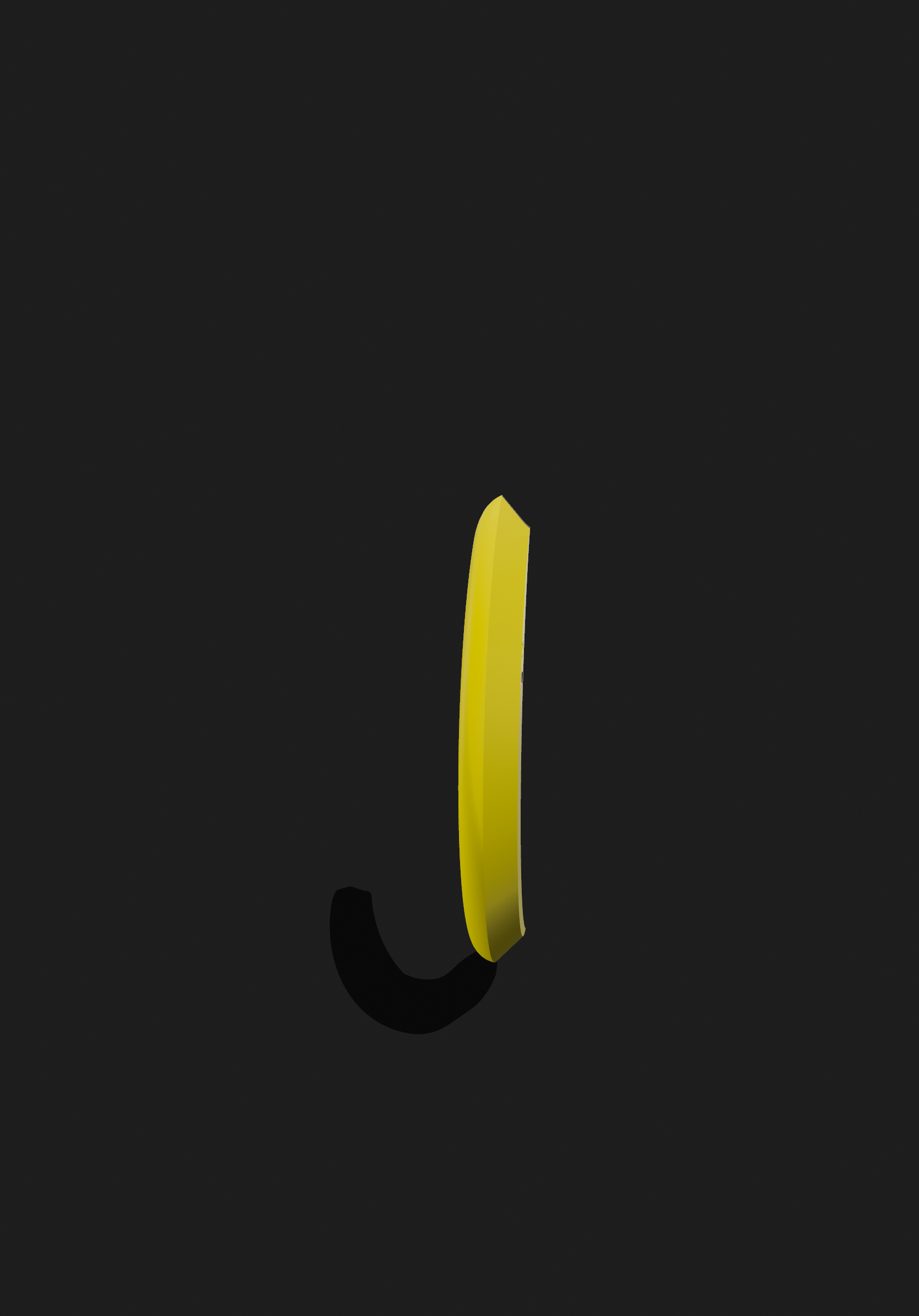 Kawaii Happy Banana 3D Model