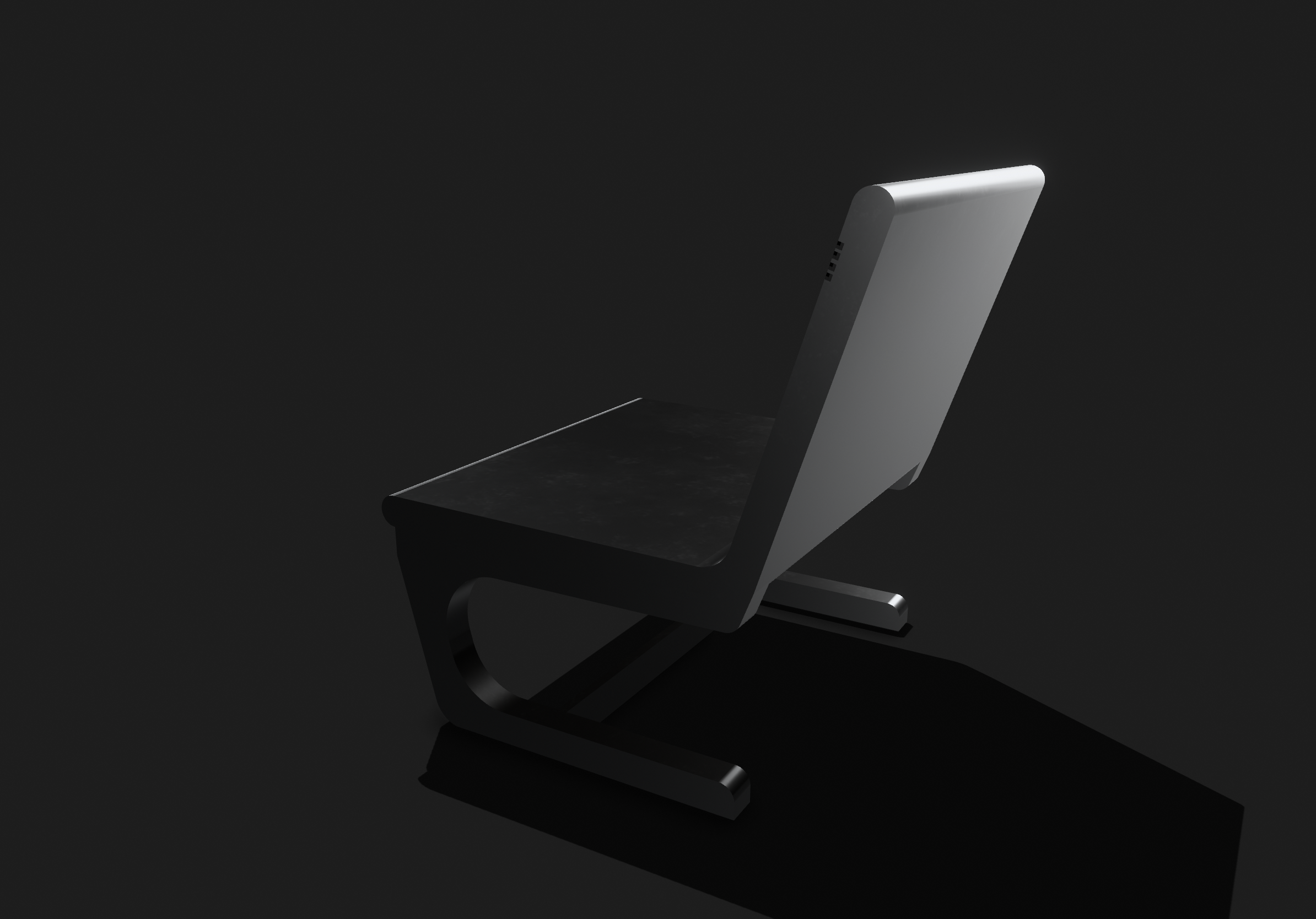 Futuristic Urban Asset Bench