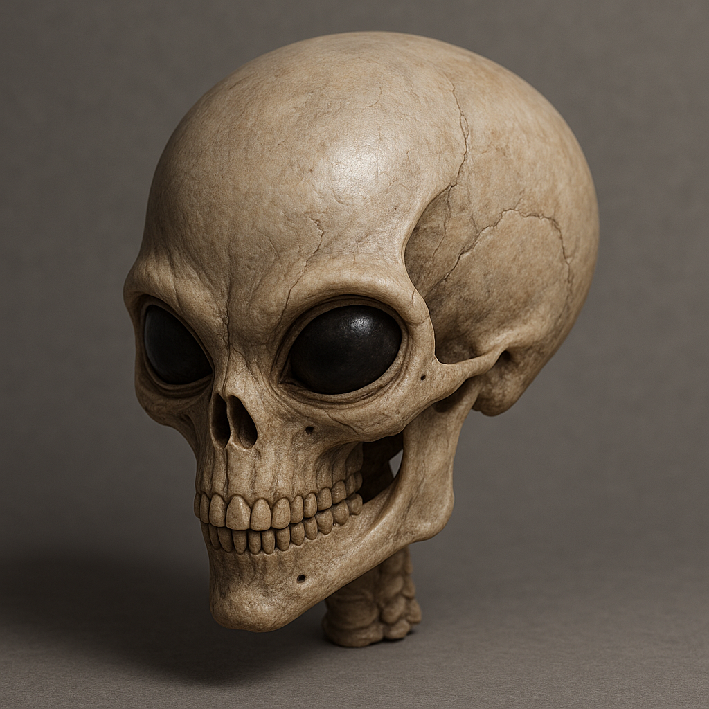 Ethereal Echoes Alien Skull 3D Printable STL