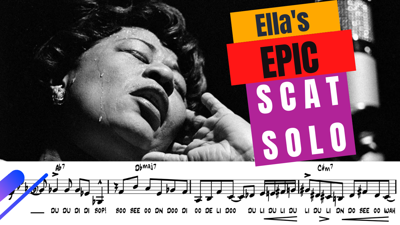 "How High The Moon" LIVE Ella Fitzgerald PREMIUM Transcription
