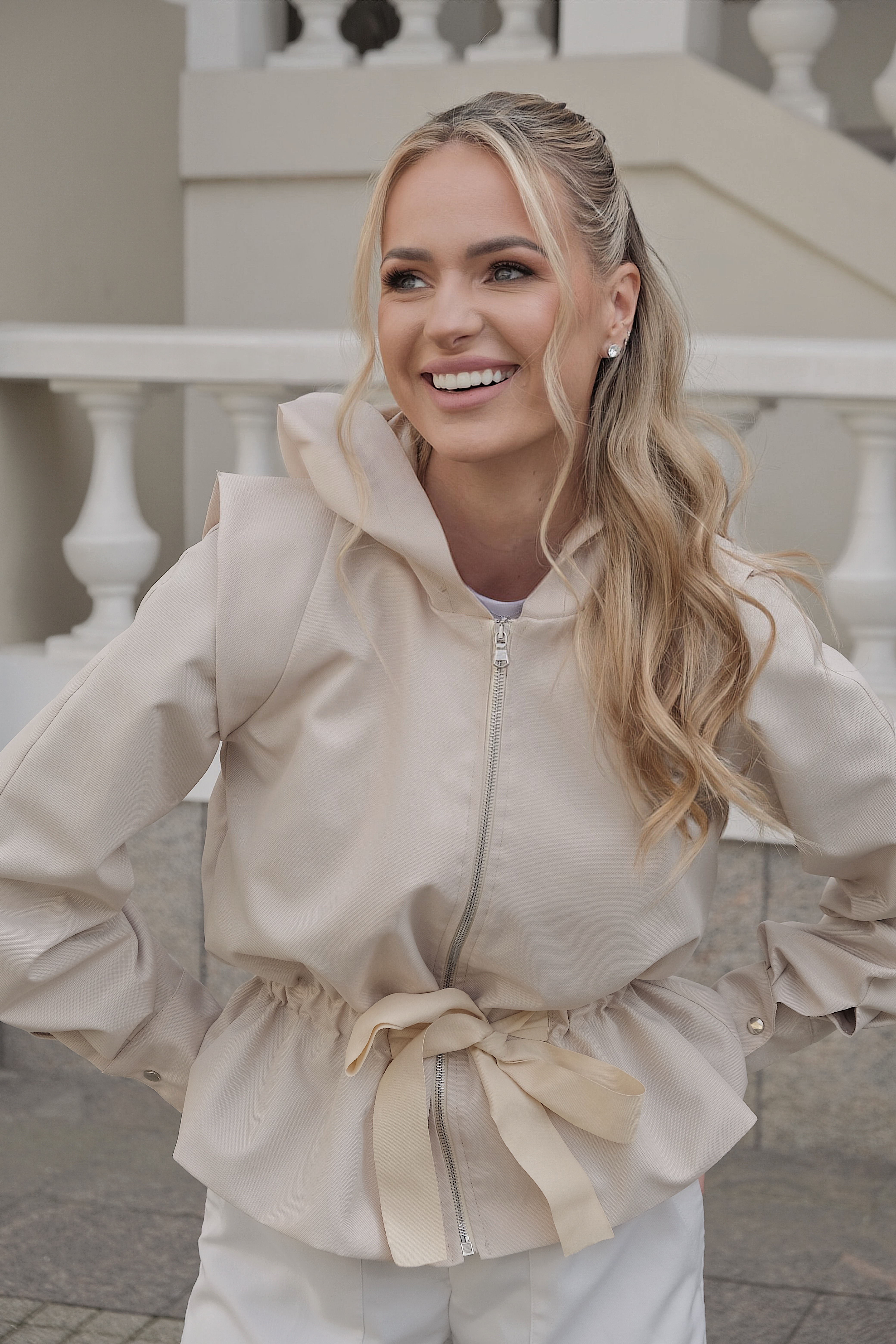 VYSNIOG jacket in light beige