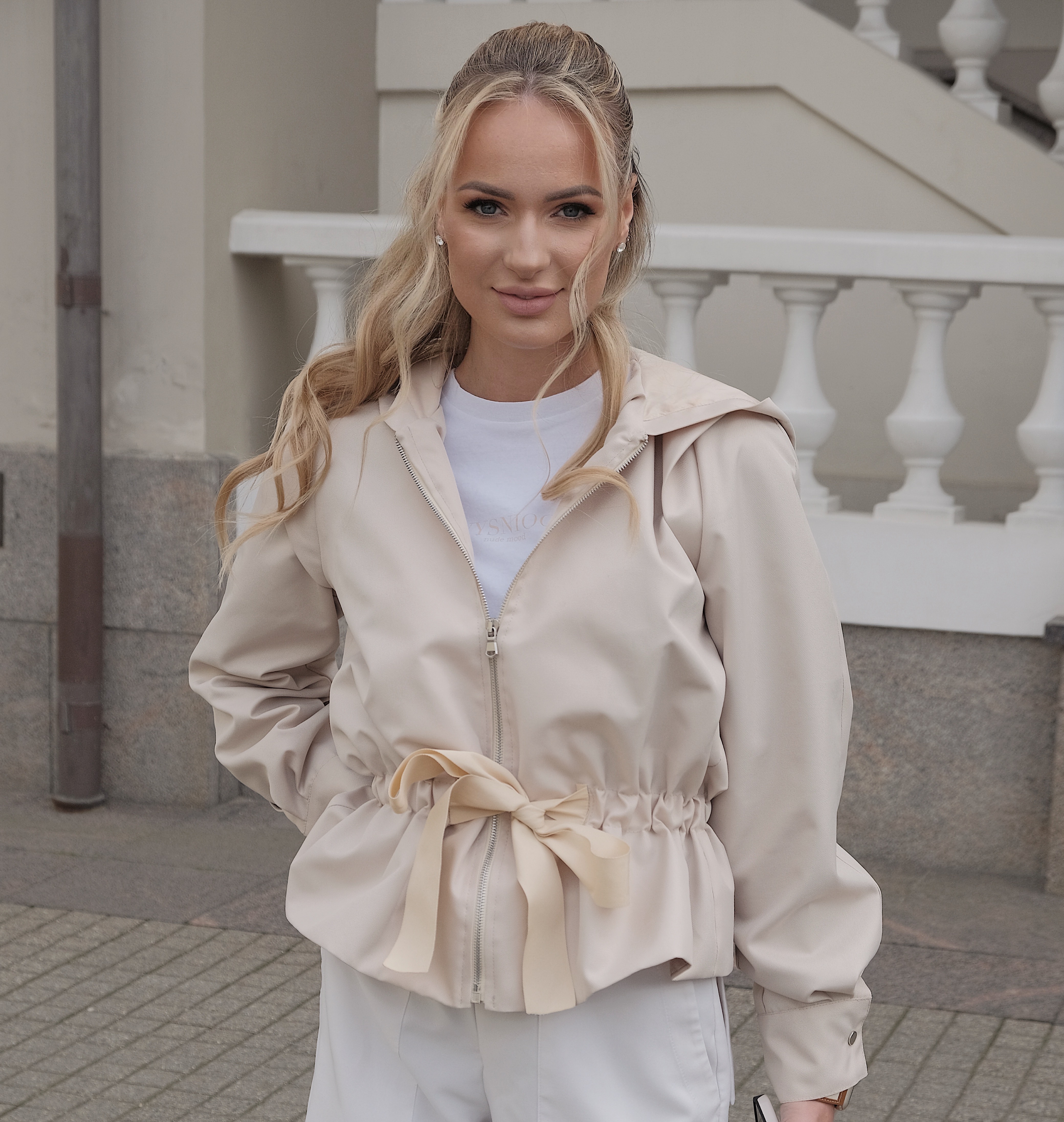 VYSNIOG jacket in light beige