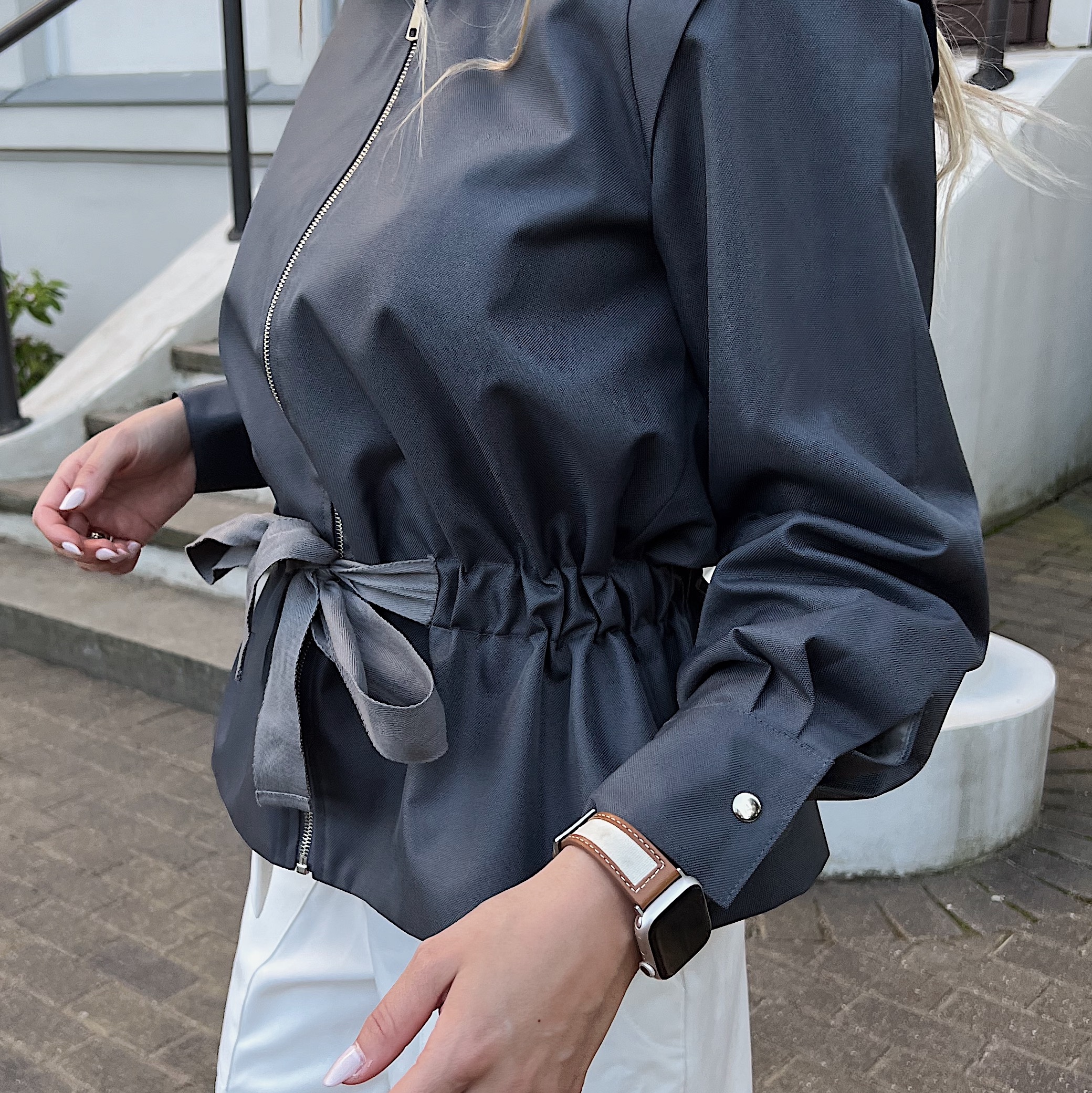 VYSNIOG jacket in graffiti grey