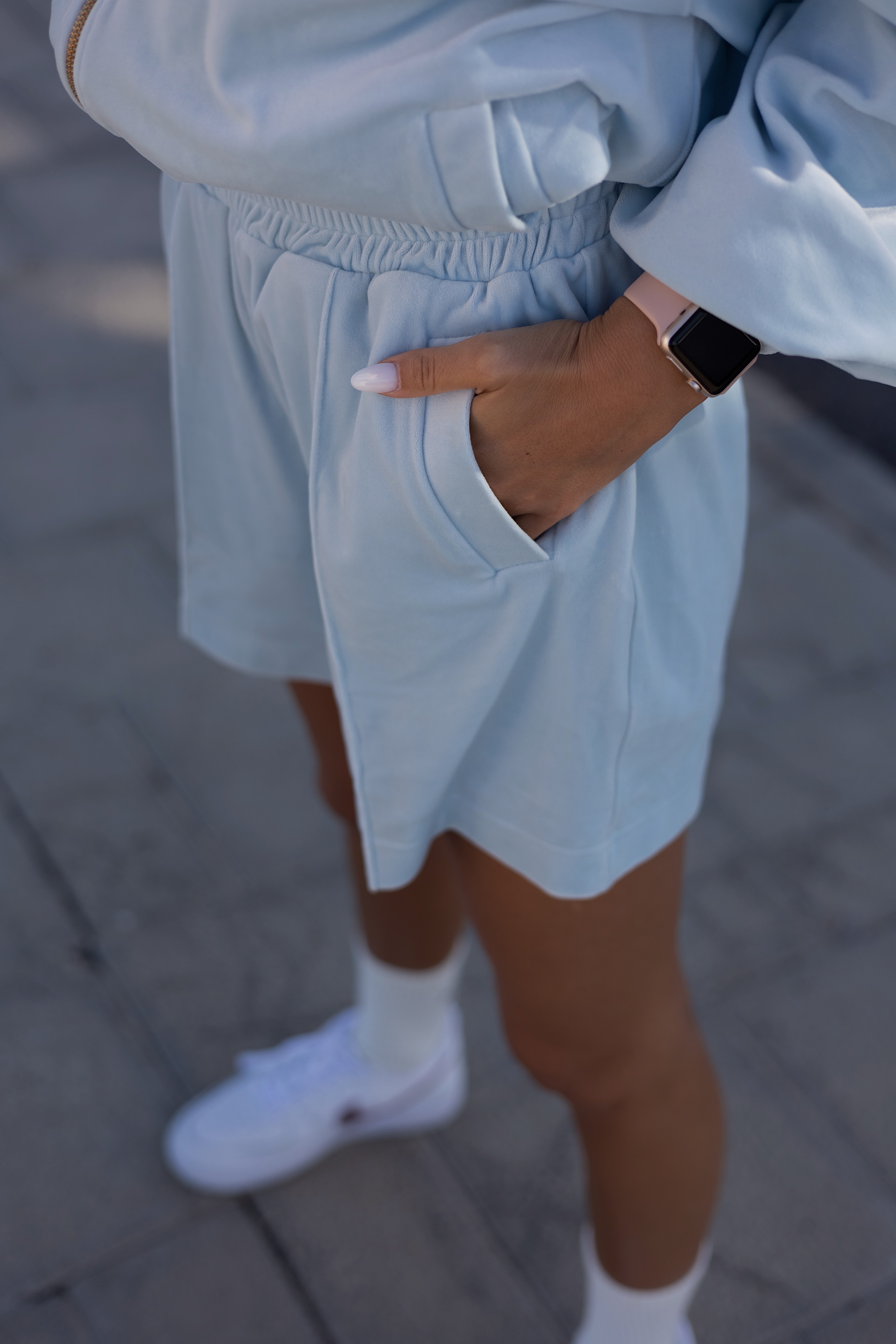 Blue Set with Shorts