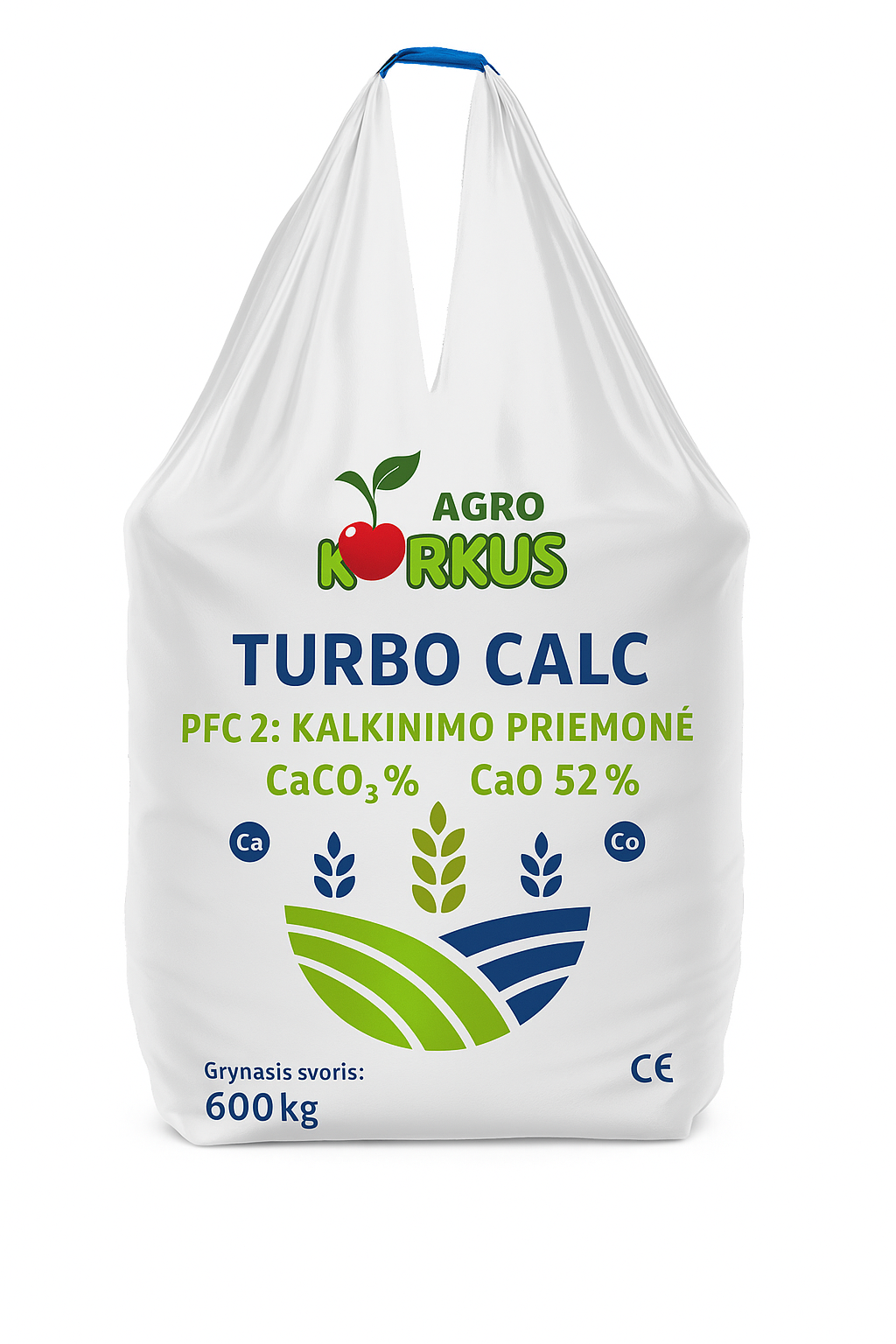 TURBOCALC GRANULIUOTOS KALCITO KALKĖS 600 KG