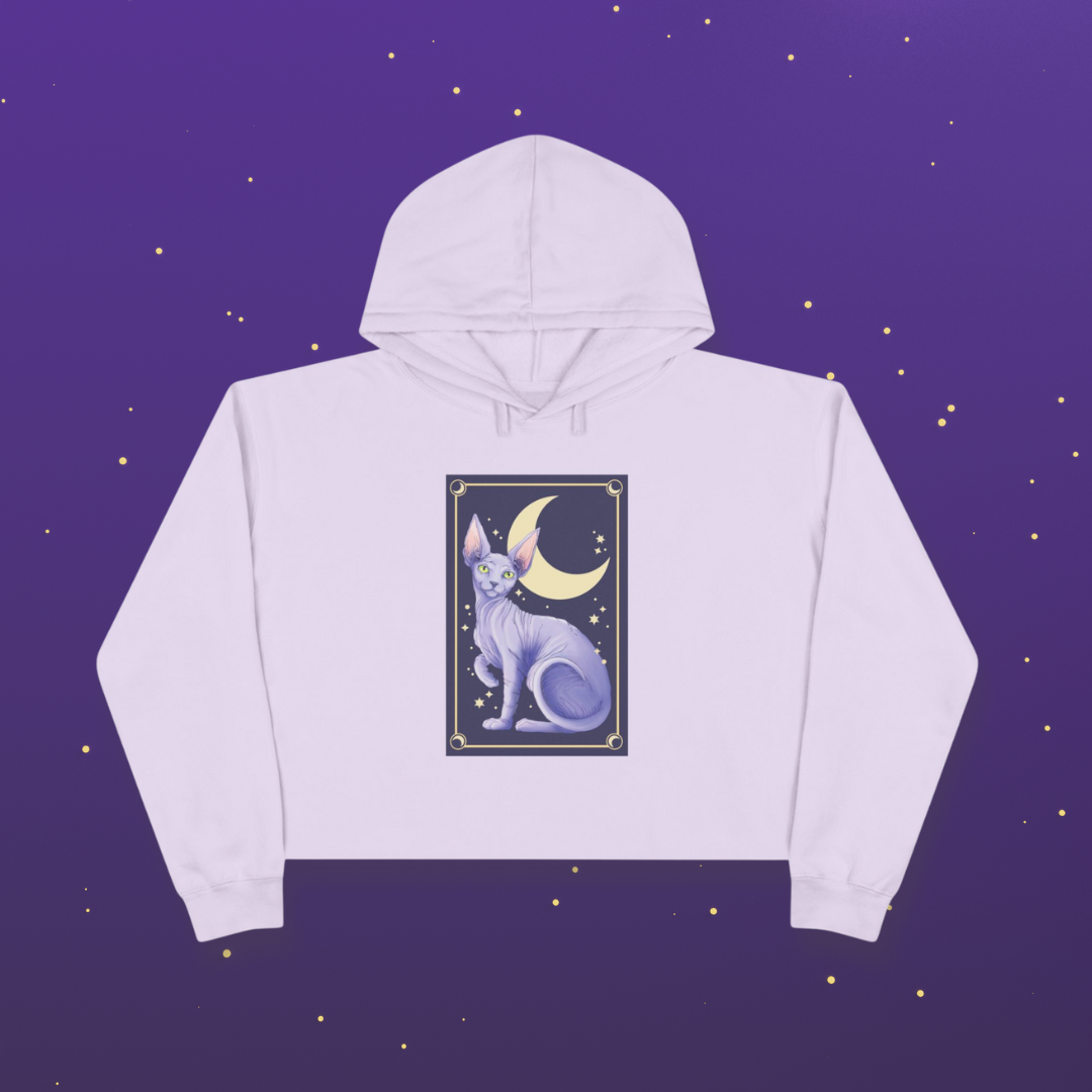 Spynx Cat Crop Hoodie
