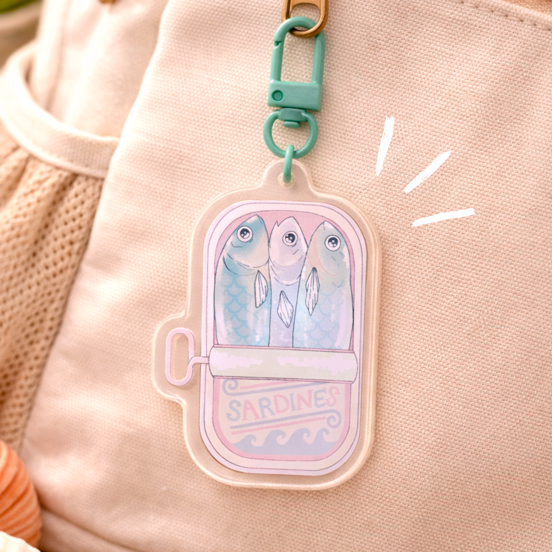 Sardines Acrylic Keychain