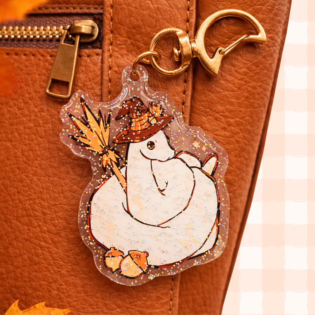 Glittery Wizard Snake Keychain