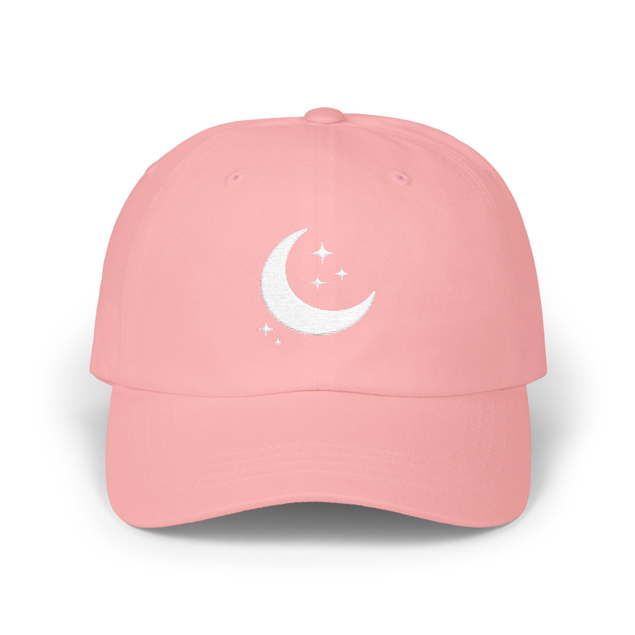 Crescent Moon Embroidered Cap