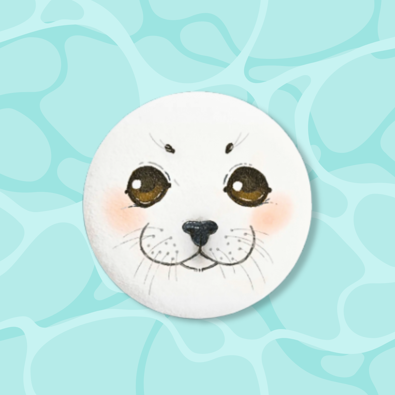 Plush Seal Pin Badges