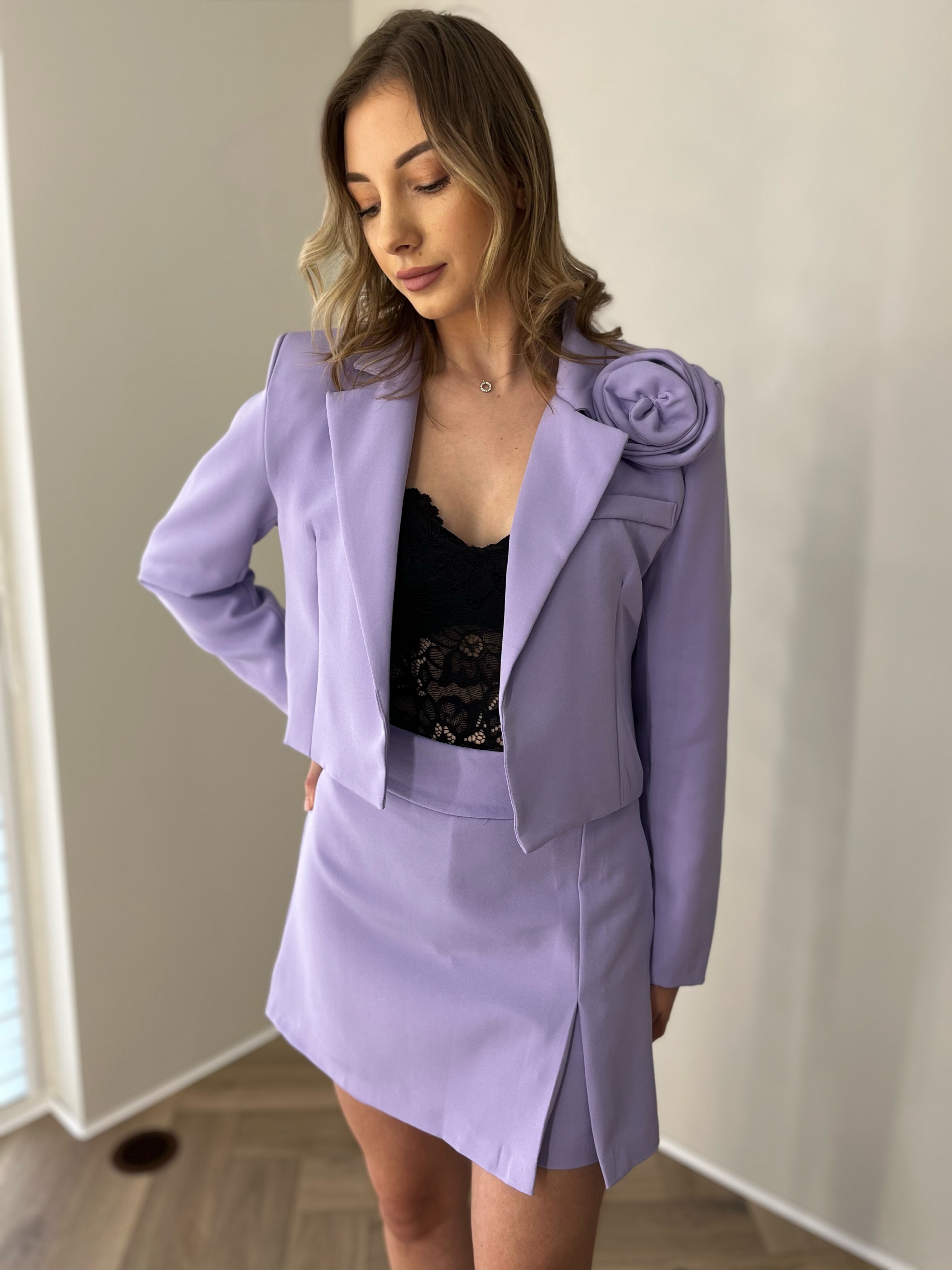 Violetinis puošnus komplektas